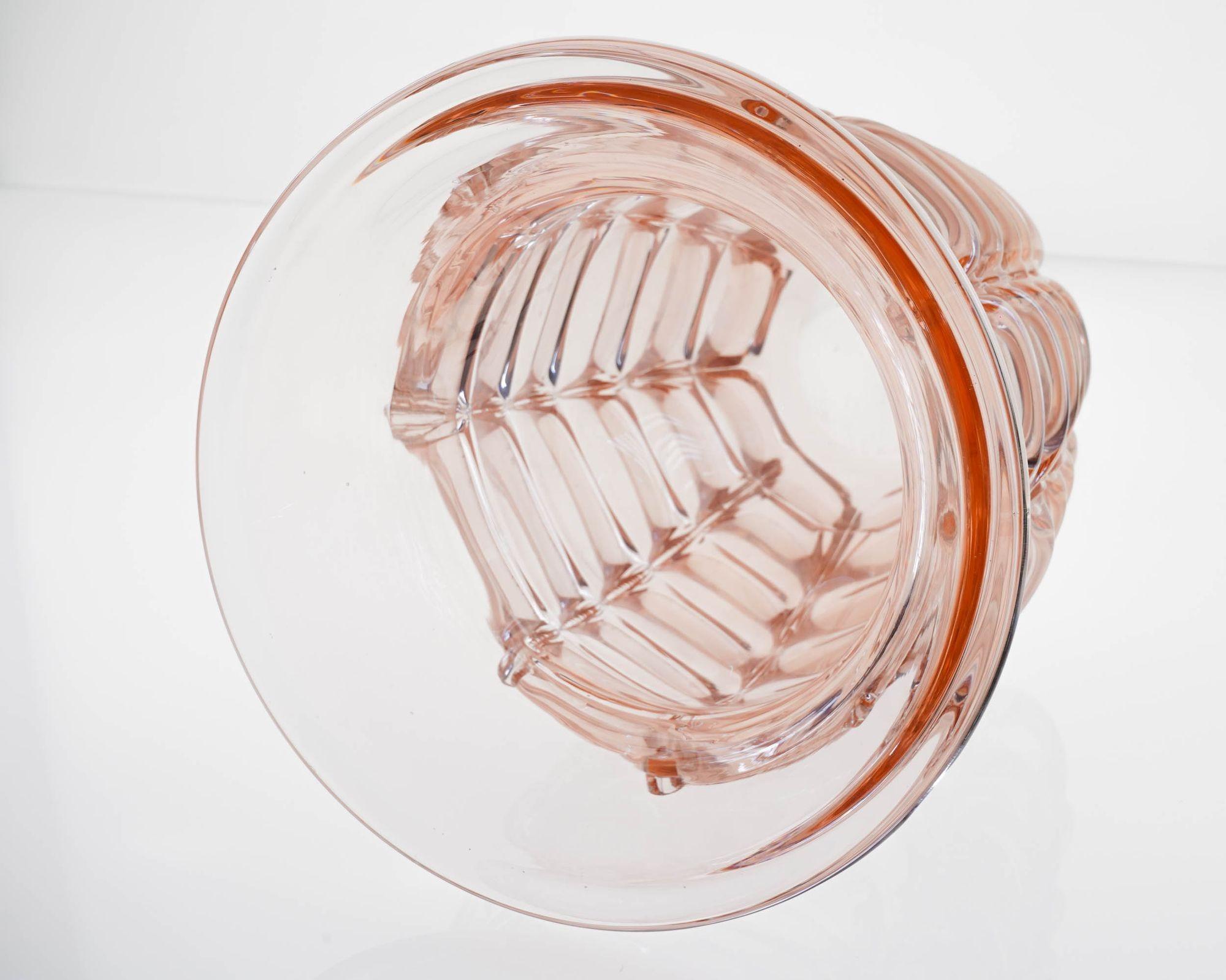 Vaso o secchiello per il ghiaccio gigante e massiccio in vetro di Murano. Seguso Vetri d'Arte. Unico in vendita 5
