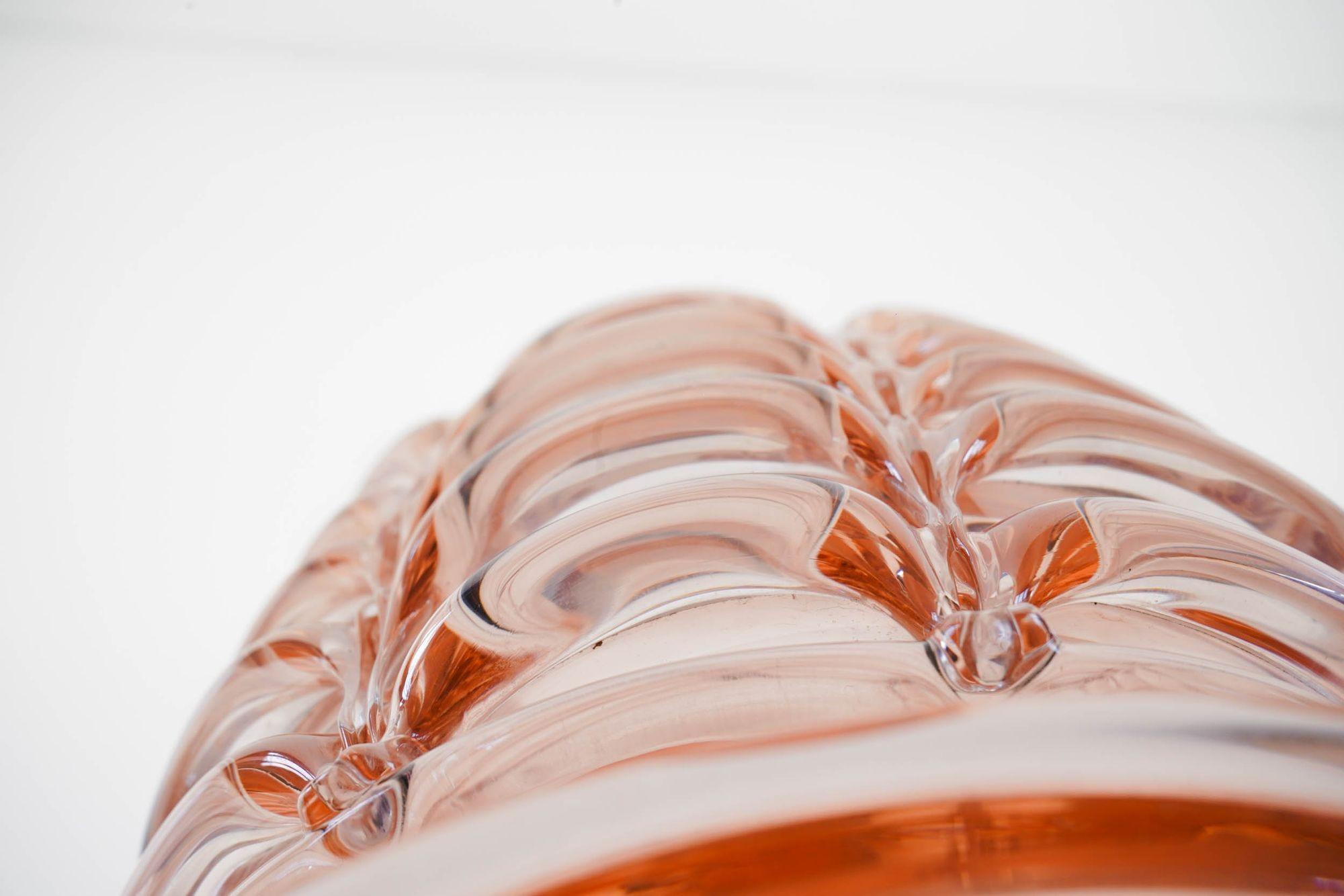 Vaso o secchiello per il ghiaccio gigante e massiccio in vetro di Murano. Seguso Vetri d'Arte. Unico in vendita 6