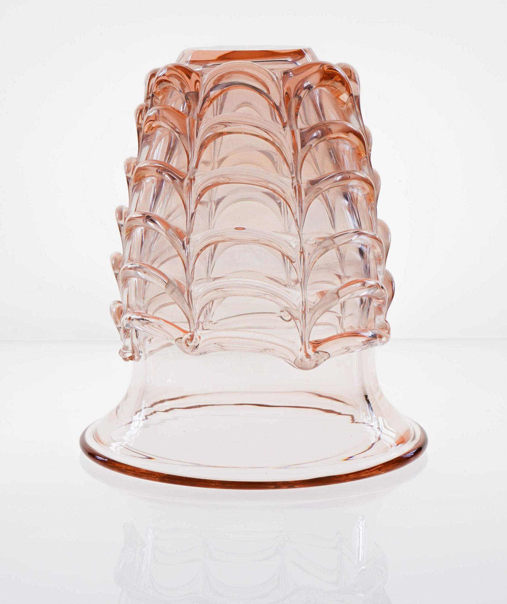 Vetro Vaso o secchiello per il ghiaccio gigante e massiccio in vetro di Murano. Seguso Vetri d'Arte. Unico in vendita