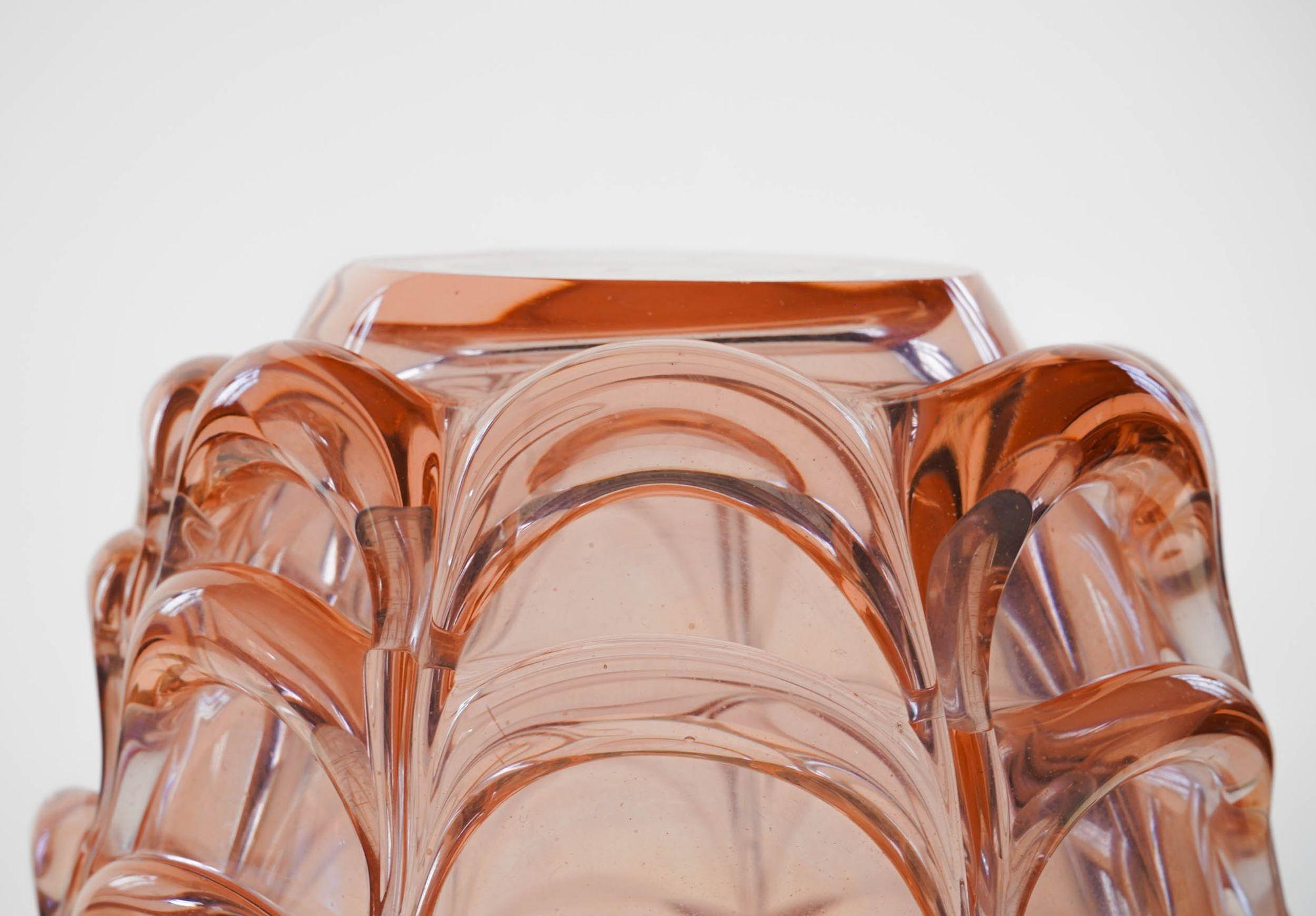 Vaso o secchiello per il ghiaccio gigante e massiccio in vetro di Murano. Seguso Vetri d'Arte. Unico in vendita 1