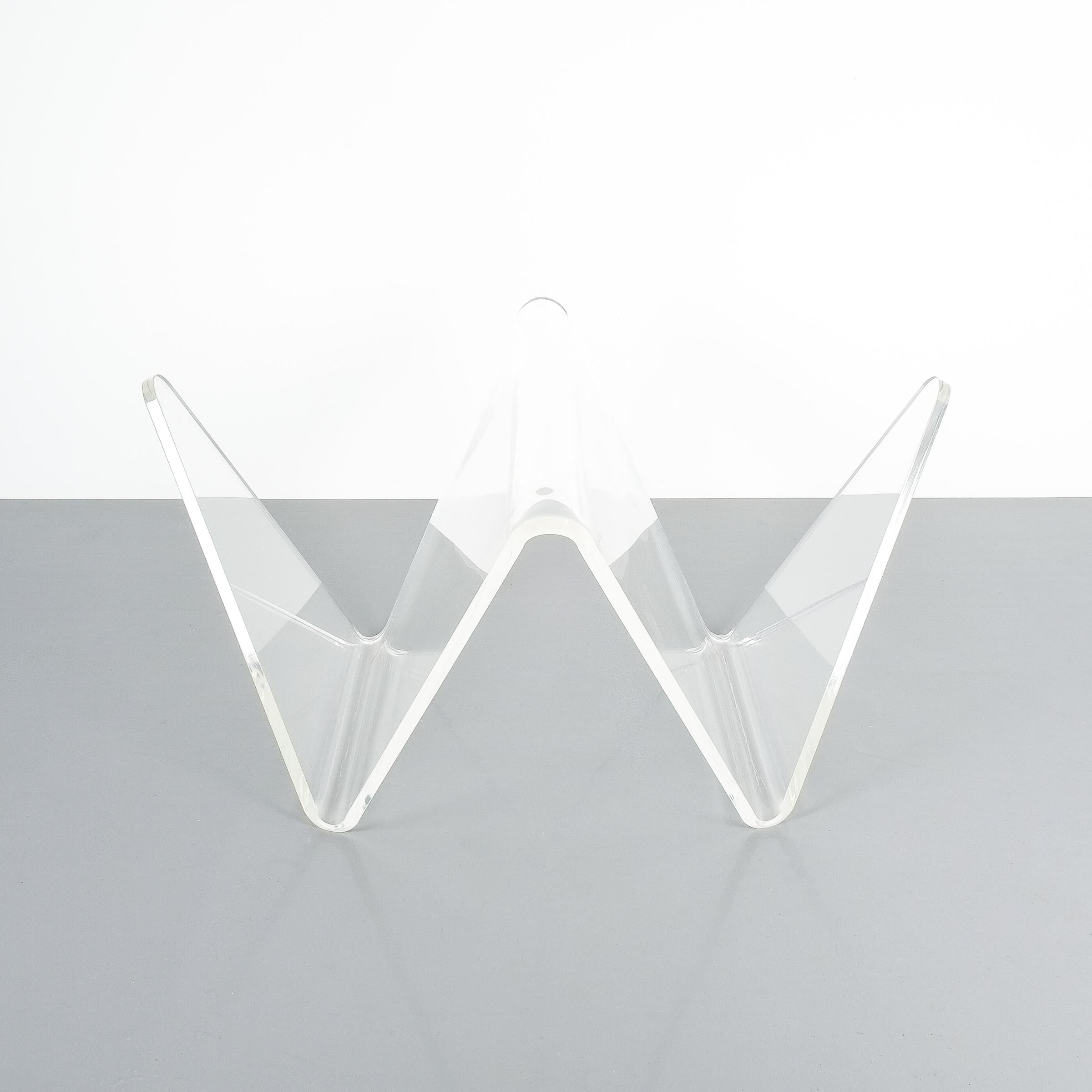 Giant Midcentury Lucite Magazine Rack or Easel, Germany circa 1960 For Sale 2