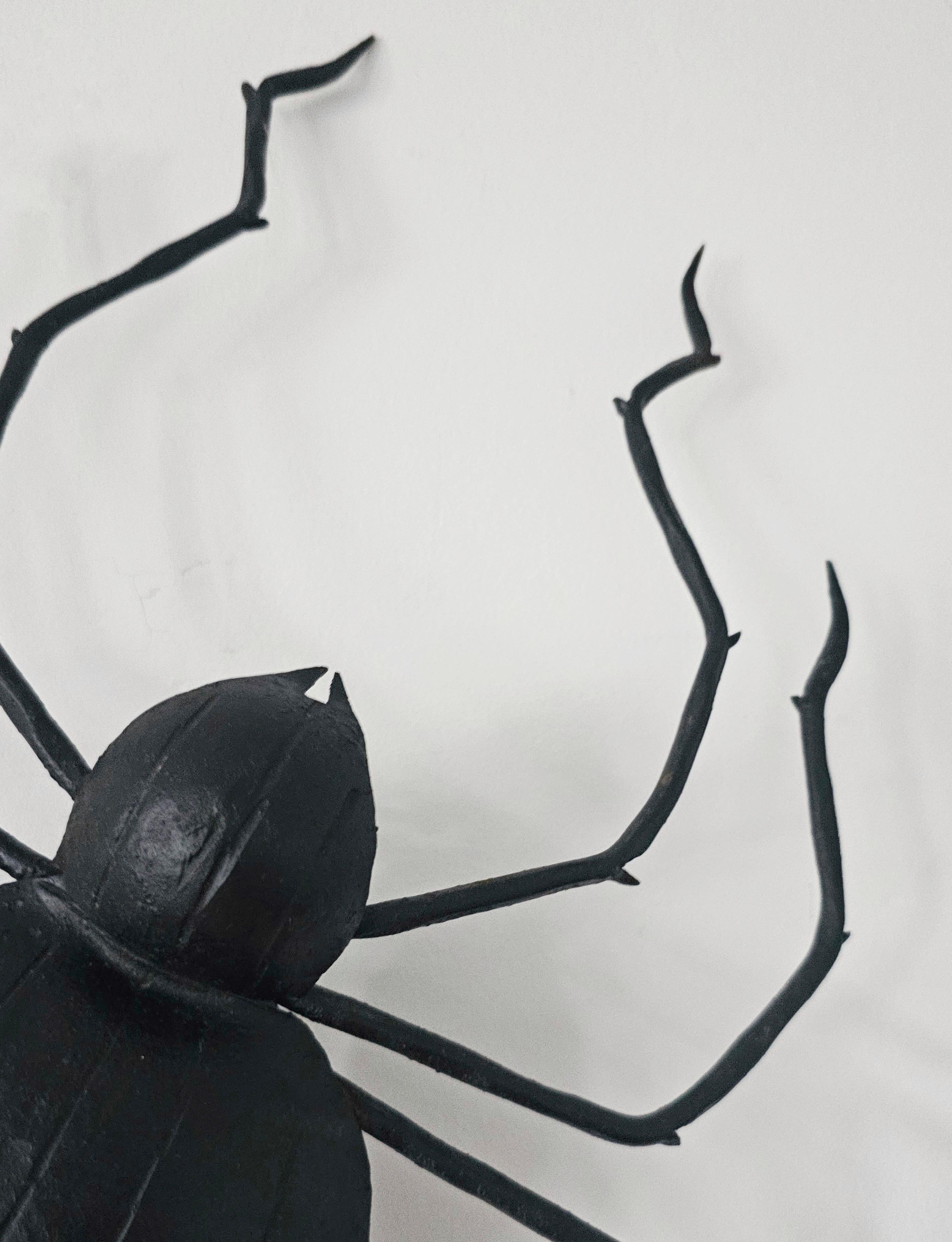Araña gigante moderna de mediados de siglo hecha en hierro, Alemania Años 60 Alemán en venta
