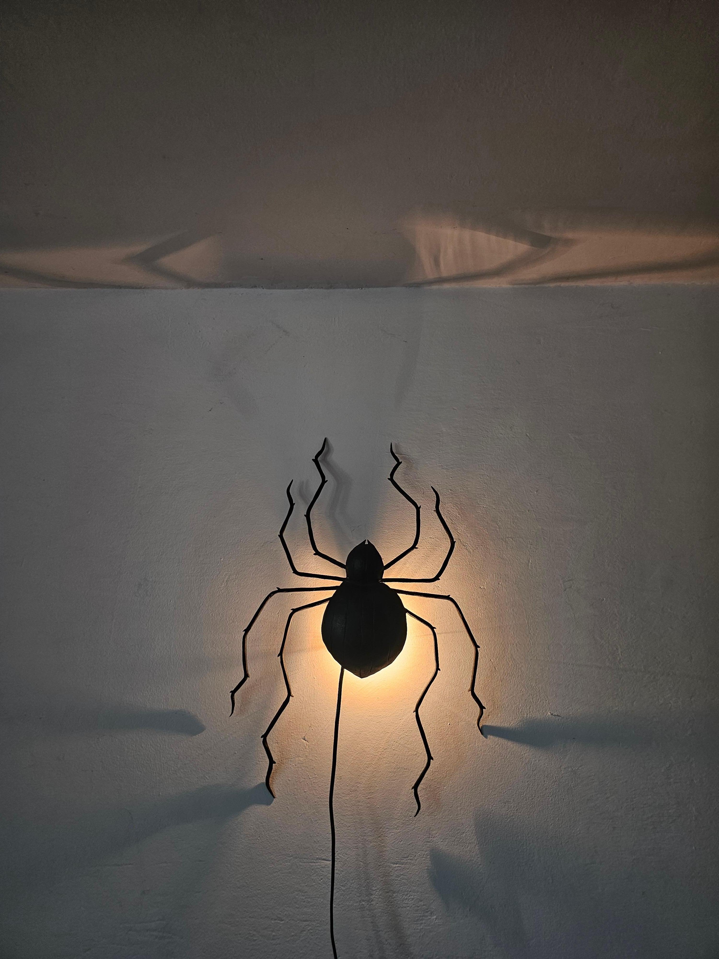 Araña gigante moderna de mediados de siglo hecha en hierro, Alemania Años 60 en Bueno estado para la venta en Beograd, RS