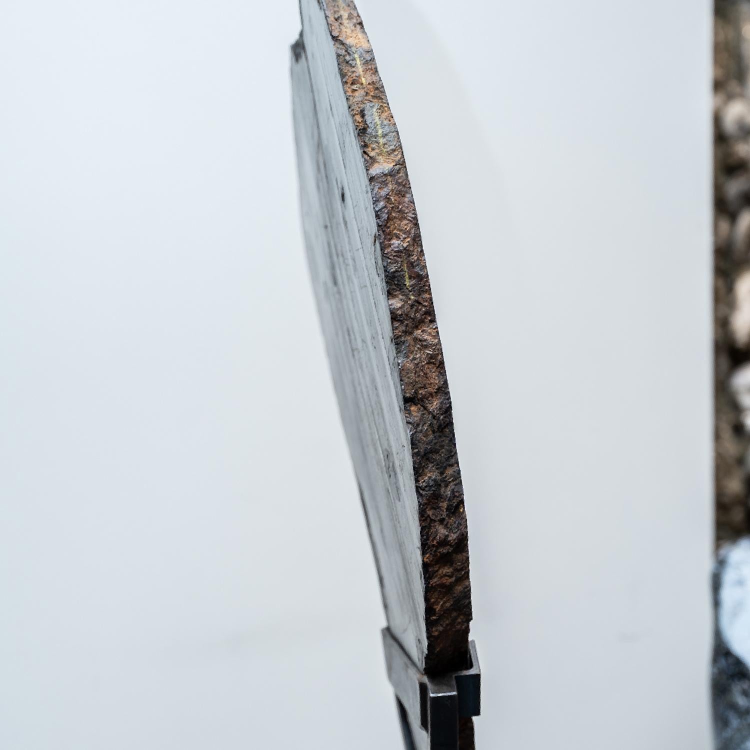 Scandinavian Giant Muonionalusta Meteorite '86 lbs' on Custom Metal Stand For Sale