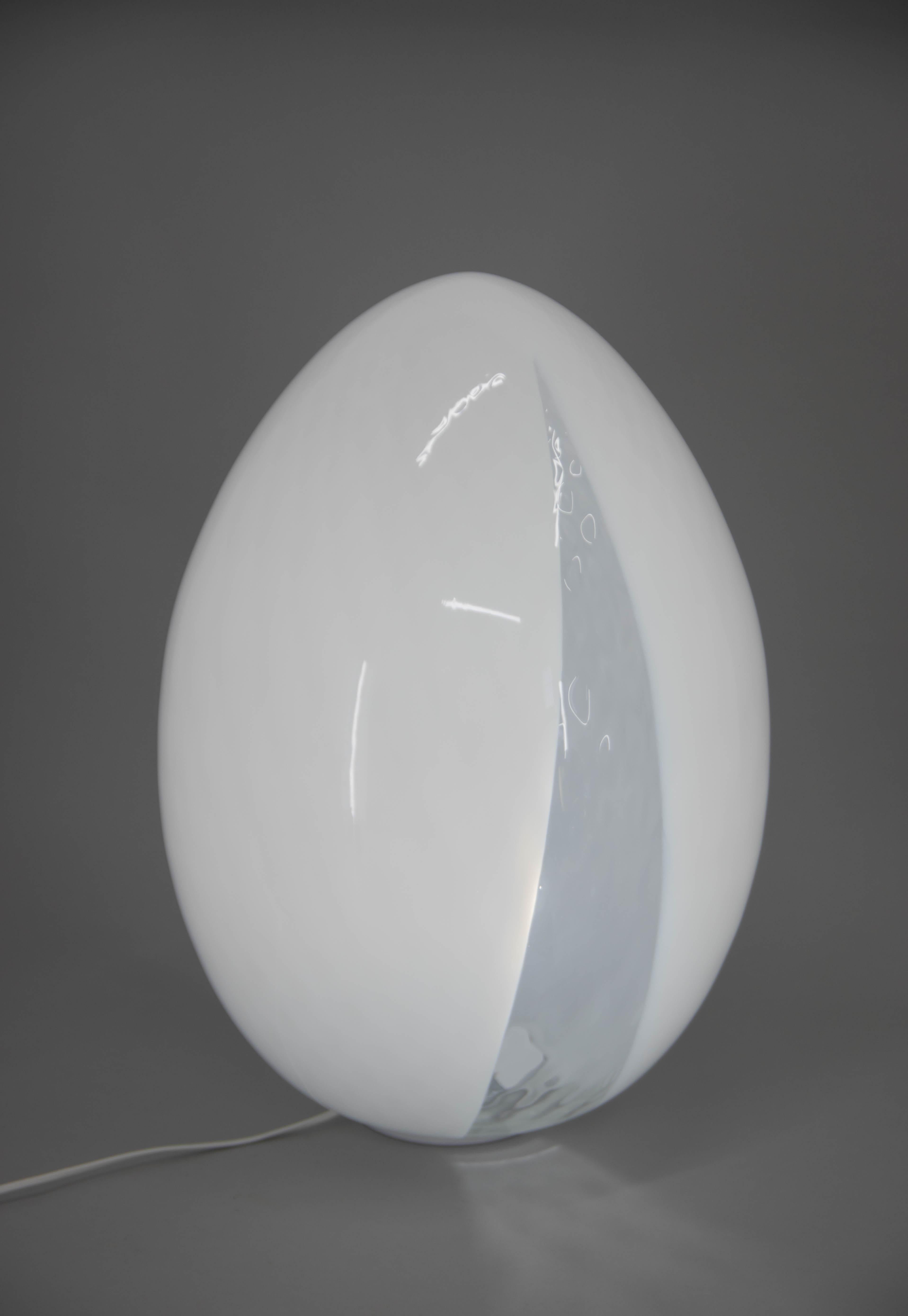 Italian Giant Murano Glass Egg Lamp, Italy, 2000s For Sale