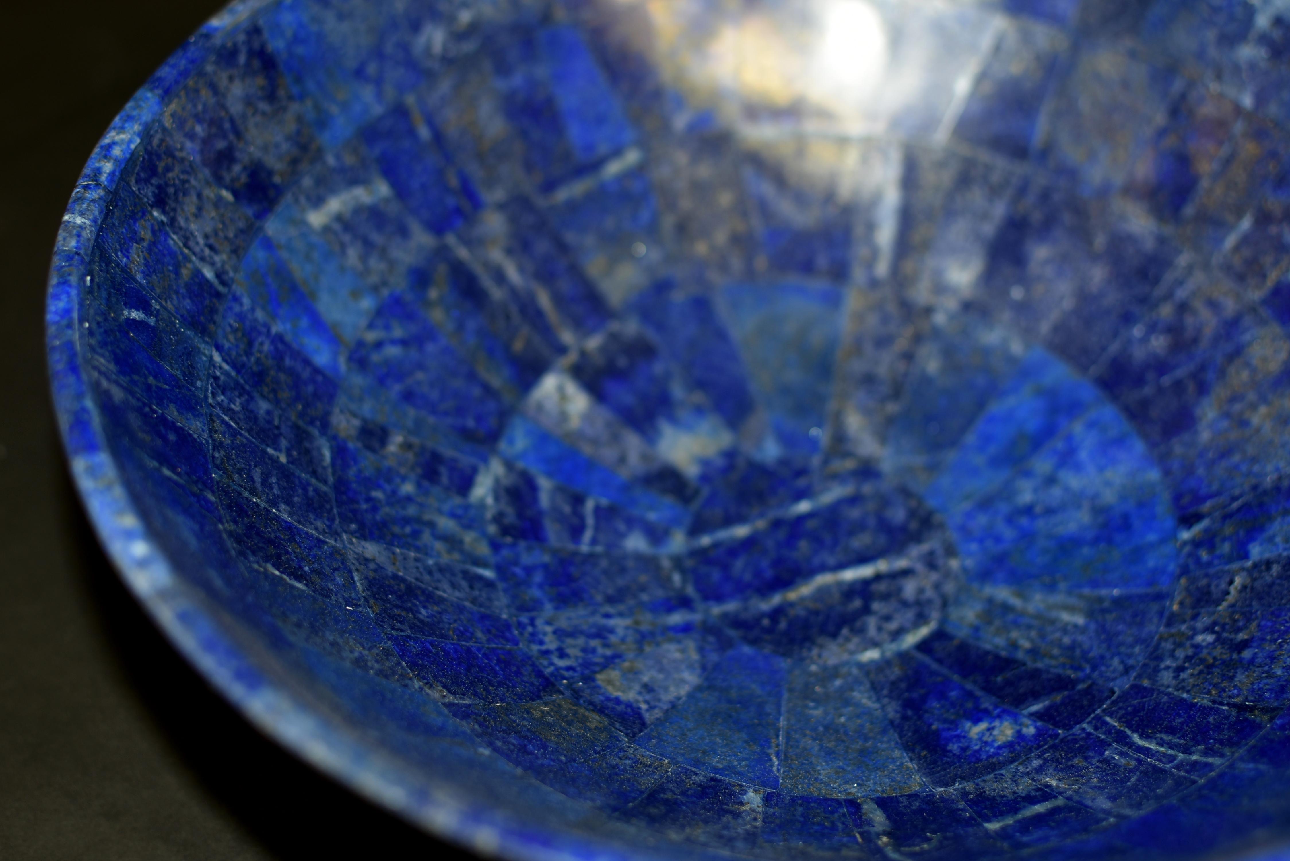 Giant Natural Lapis Lazuli Bowl 12