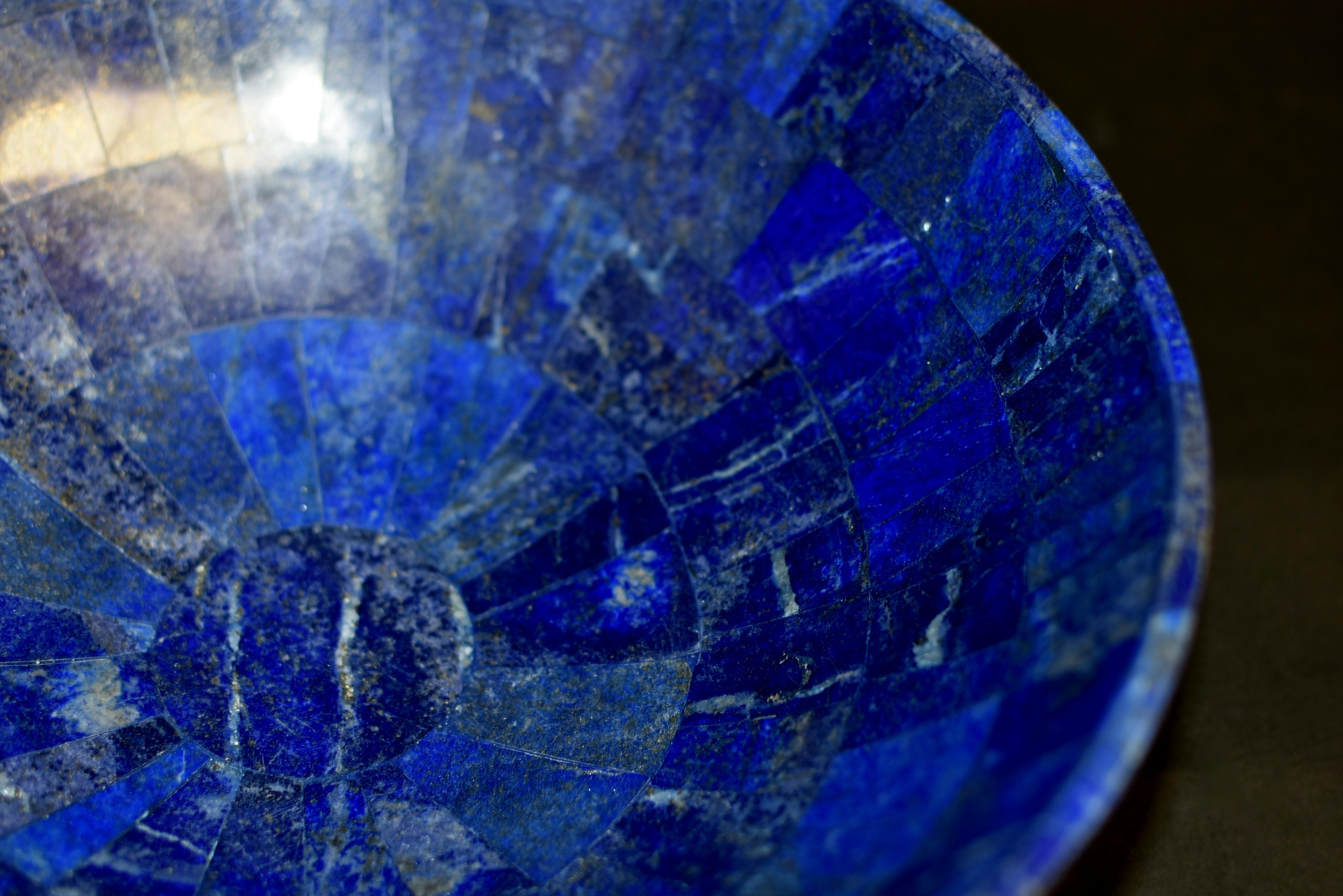 Giant Natural Lapis Lazuli Bowl 13