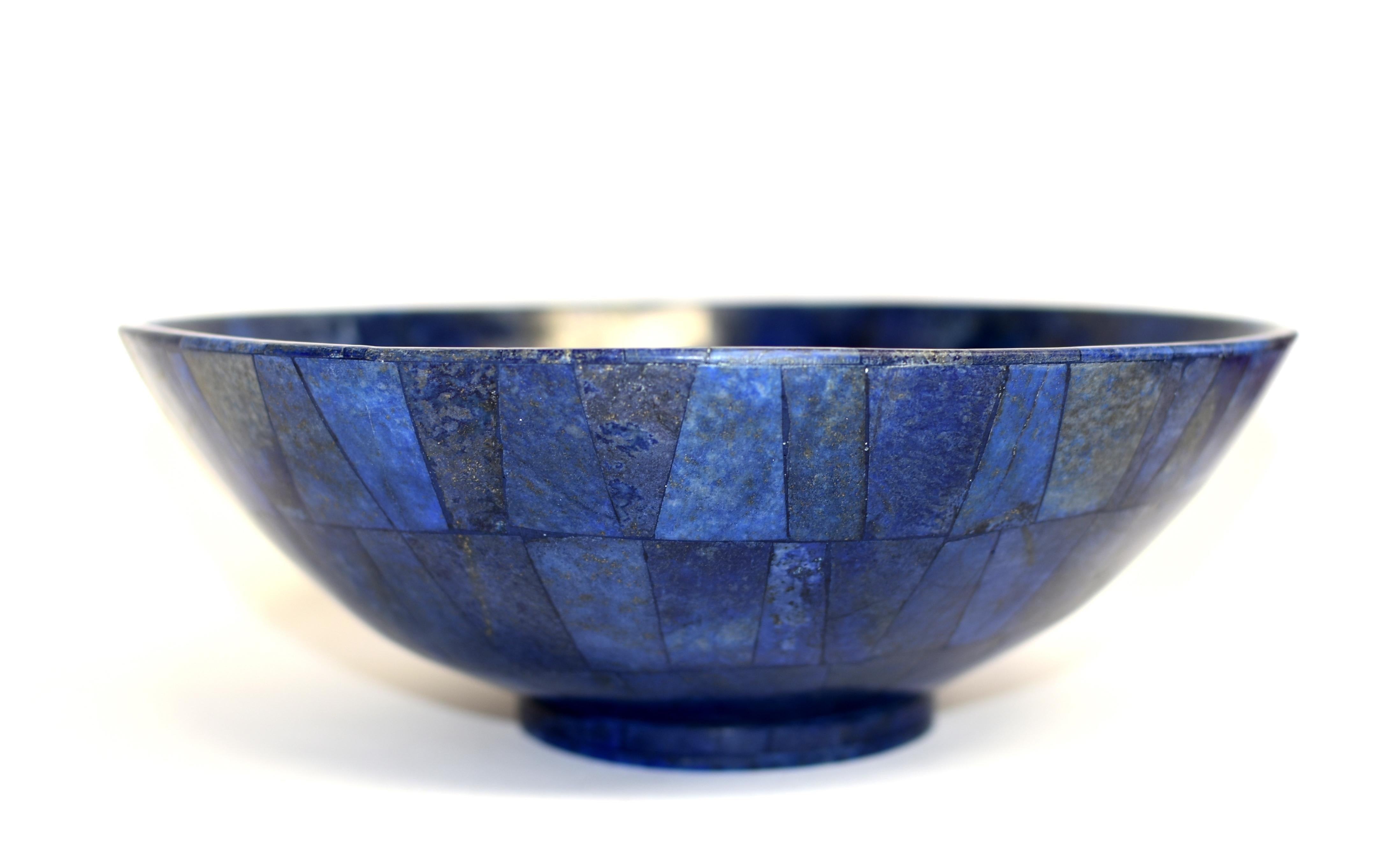 A most stunning giant lapis bowl nearly 12