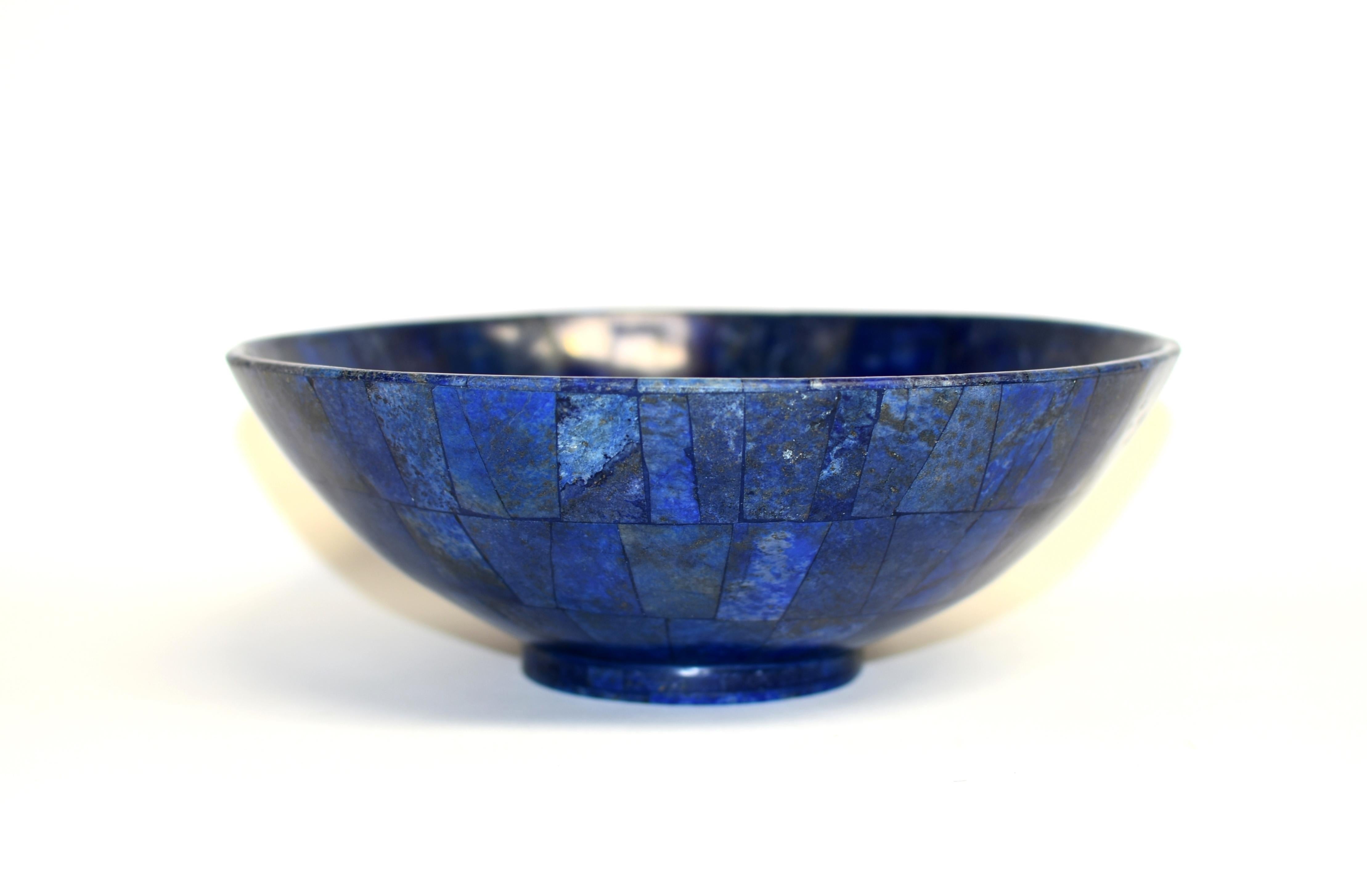 Hand-Crafted Giant Natural Lapis Lazuli Bowl