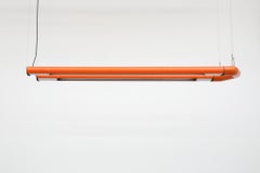 Rare Orange "Supertube" Pendant by Anders Pehrson for Ateljé Lyktan, 1967