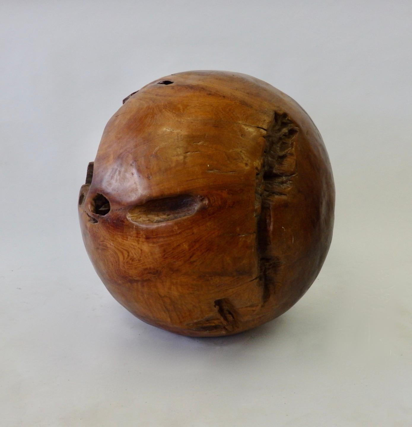 Giant Organic and Natural Wood Burl Ball For Sale 2