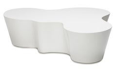 Giant Orgo White Lacquer Cocktail Table