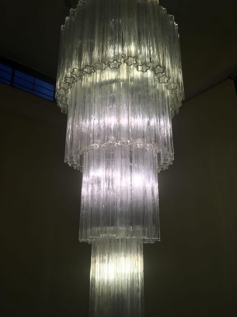 Each chandelier is composed by 80 Tronchi each 50 cm height 180 cm without chain!