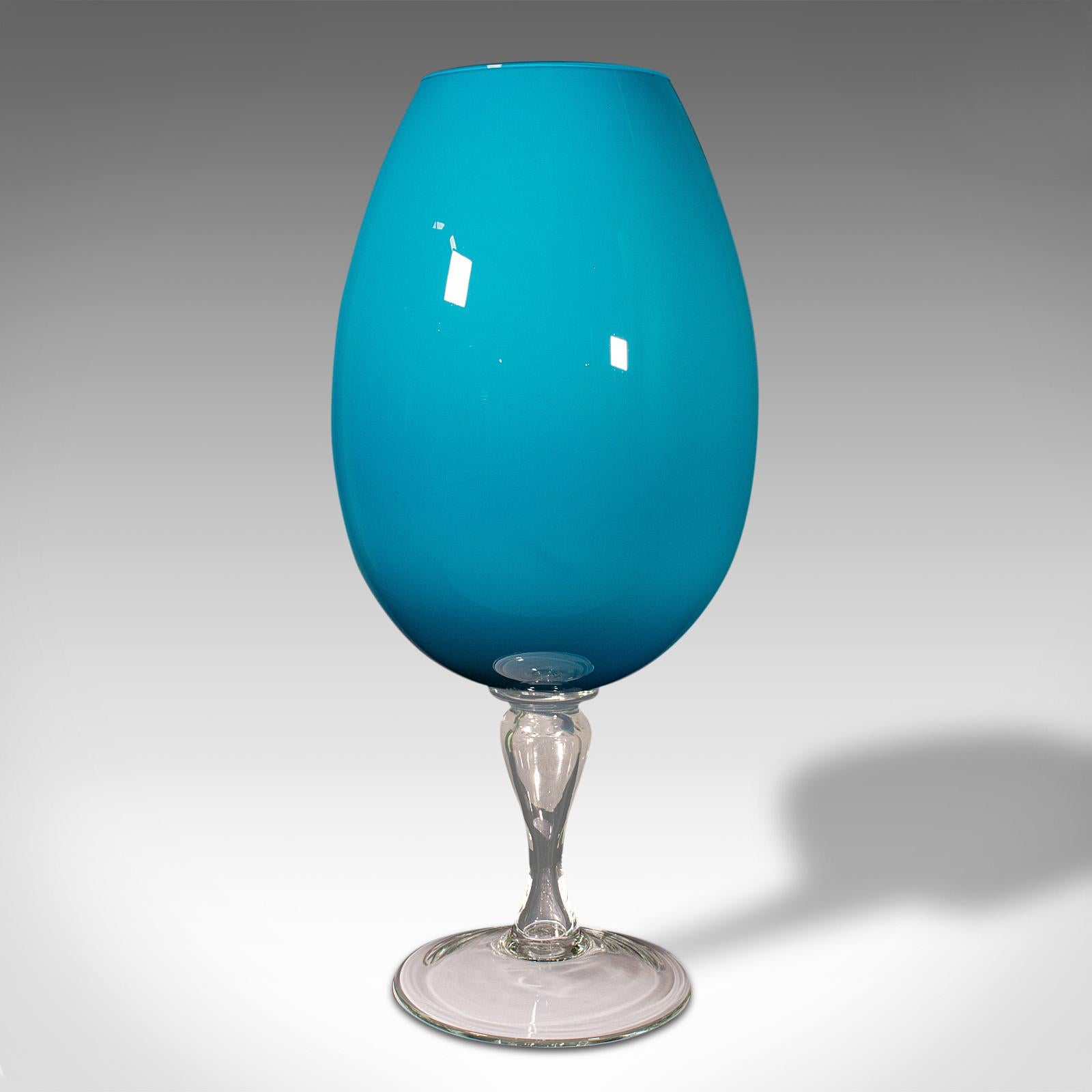 large decorative wine glass vase