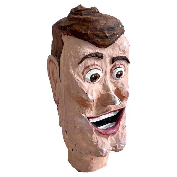 Giant Papier Mâché Bust, 1980s, USA For Sale at 1stDibs | art attack ...