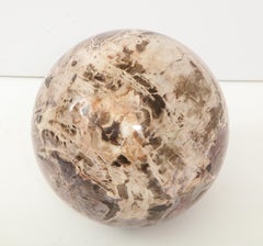 Giant Polished Petrified Wood Sphere