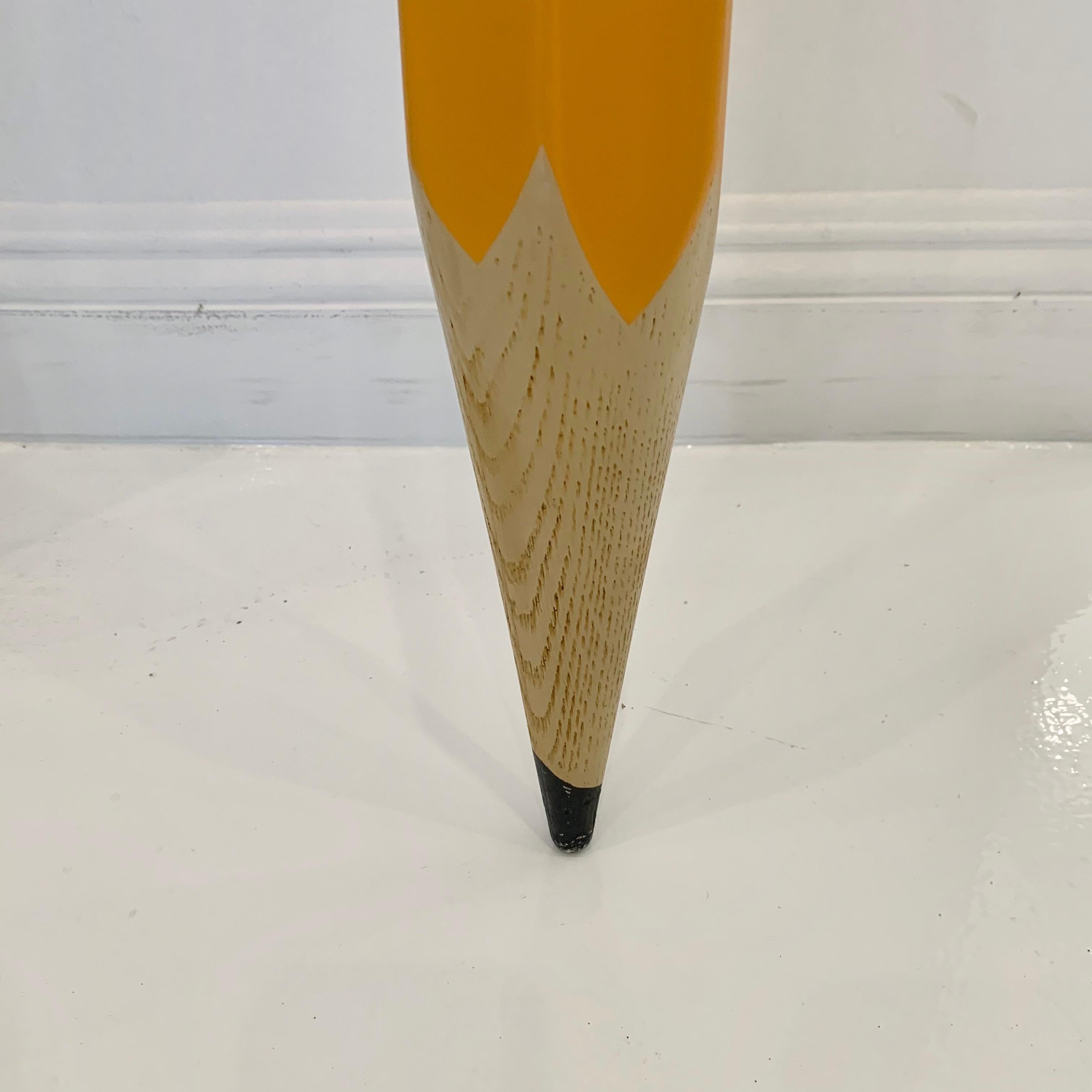 Late 20th Century Giant Pop Art Wood Pencil