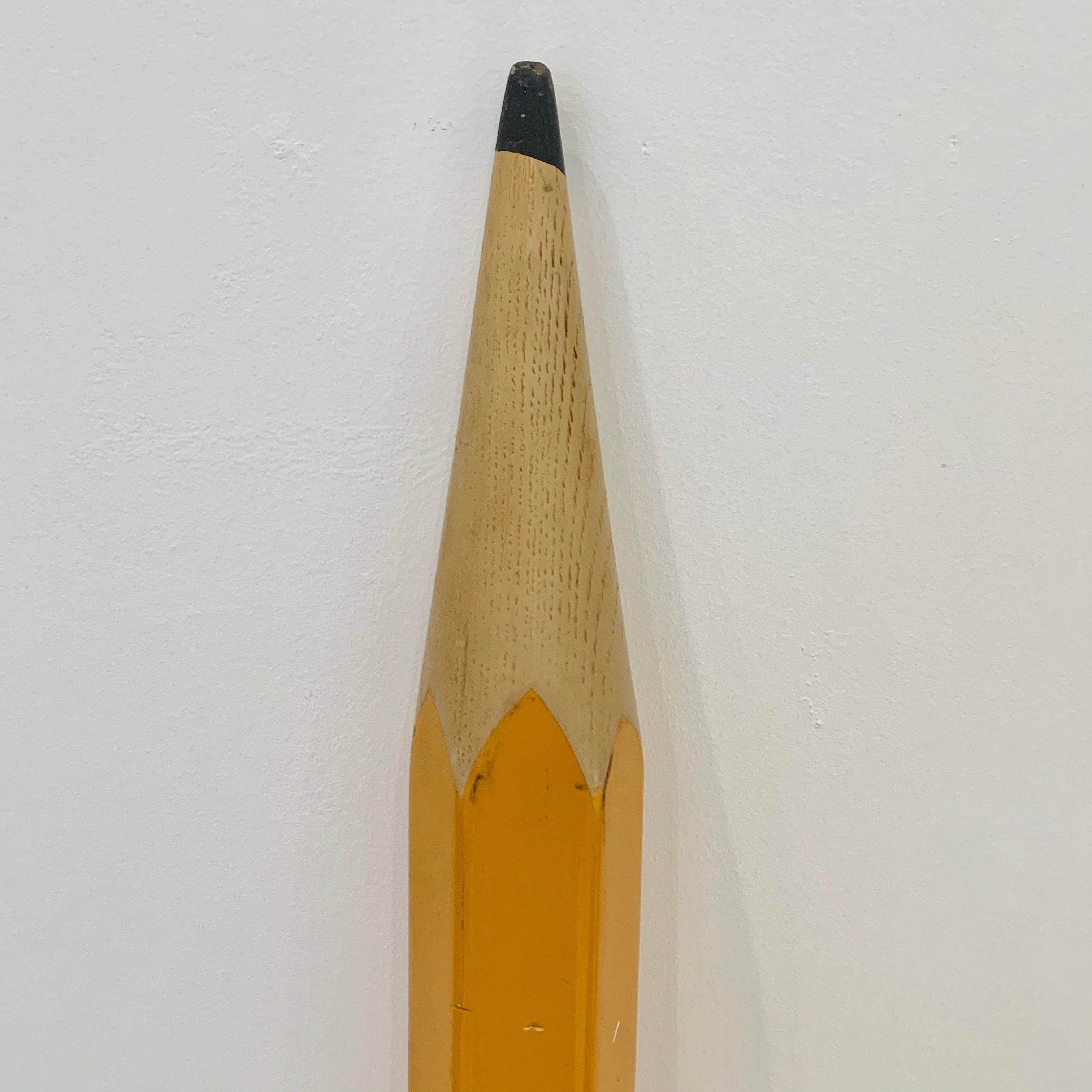 Late 20th Century Giant Pop Art Wood Pencil