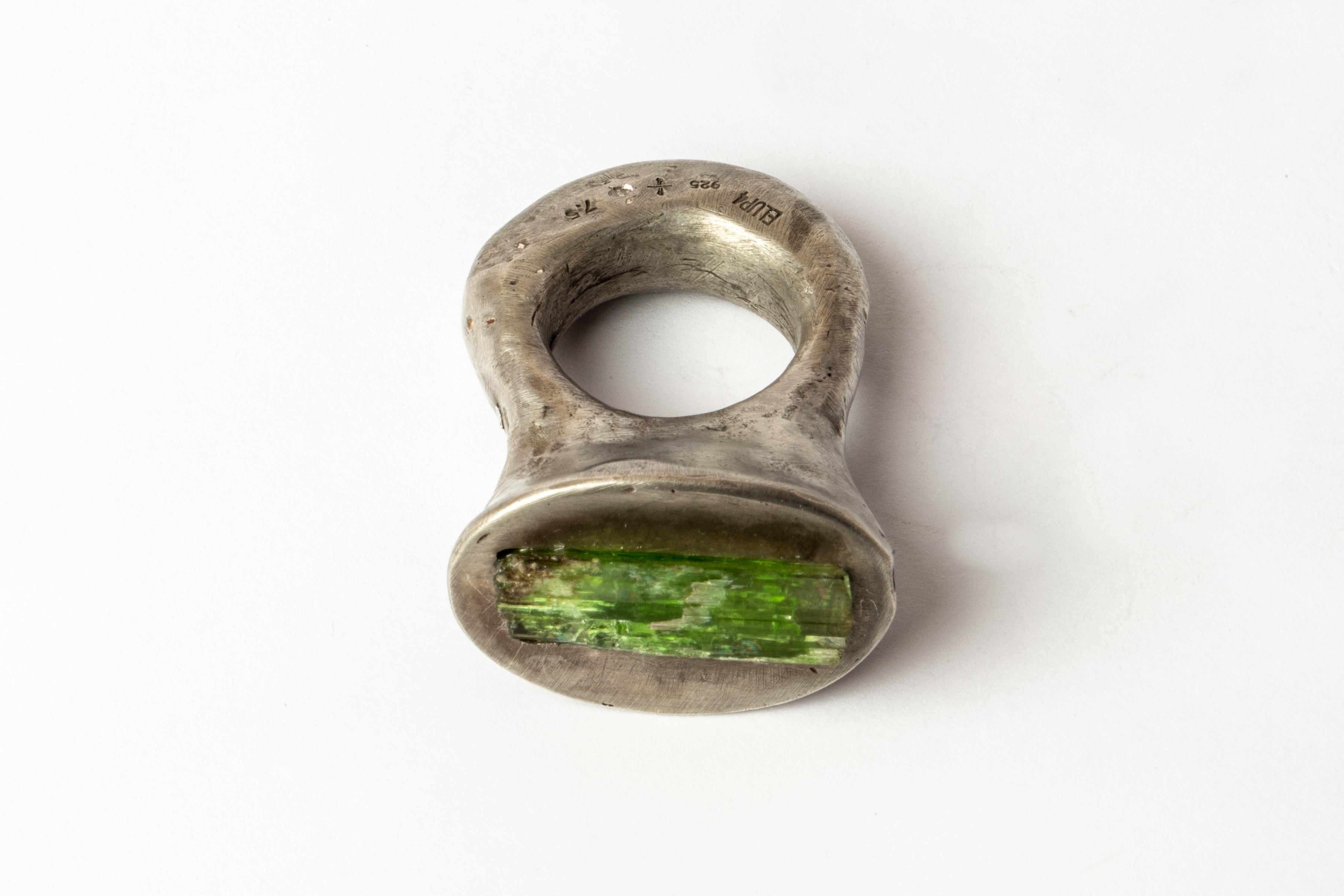 Rough Cut Giant Roman Ring (Chrome Tremoline, DA+CT) For Sale