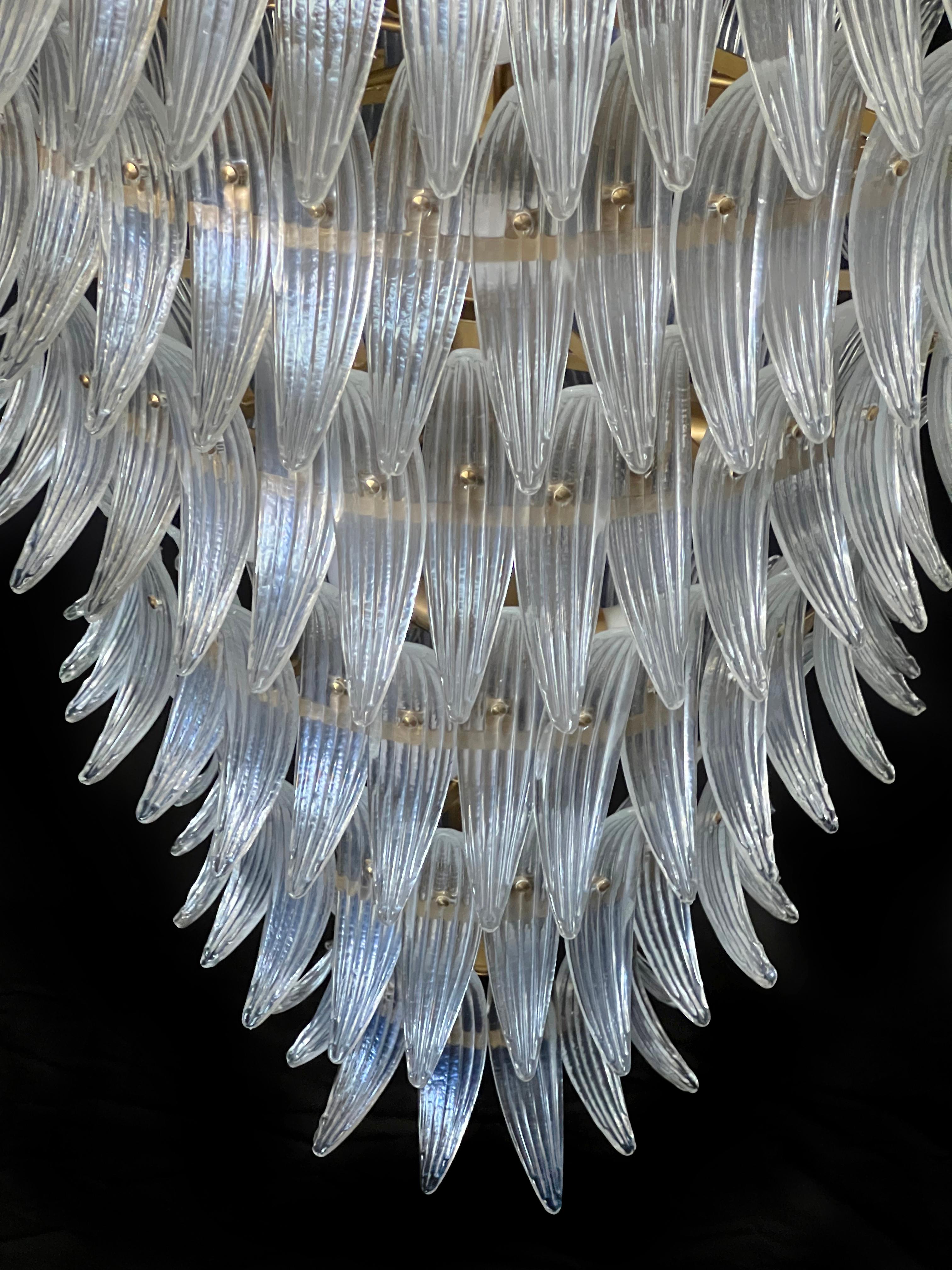 Giant Royal Pearl Palmette Chandelier, Murano en venta 3