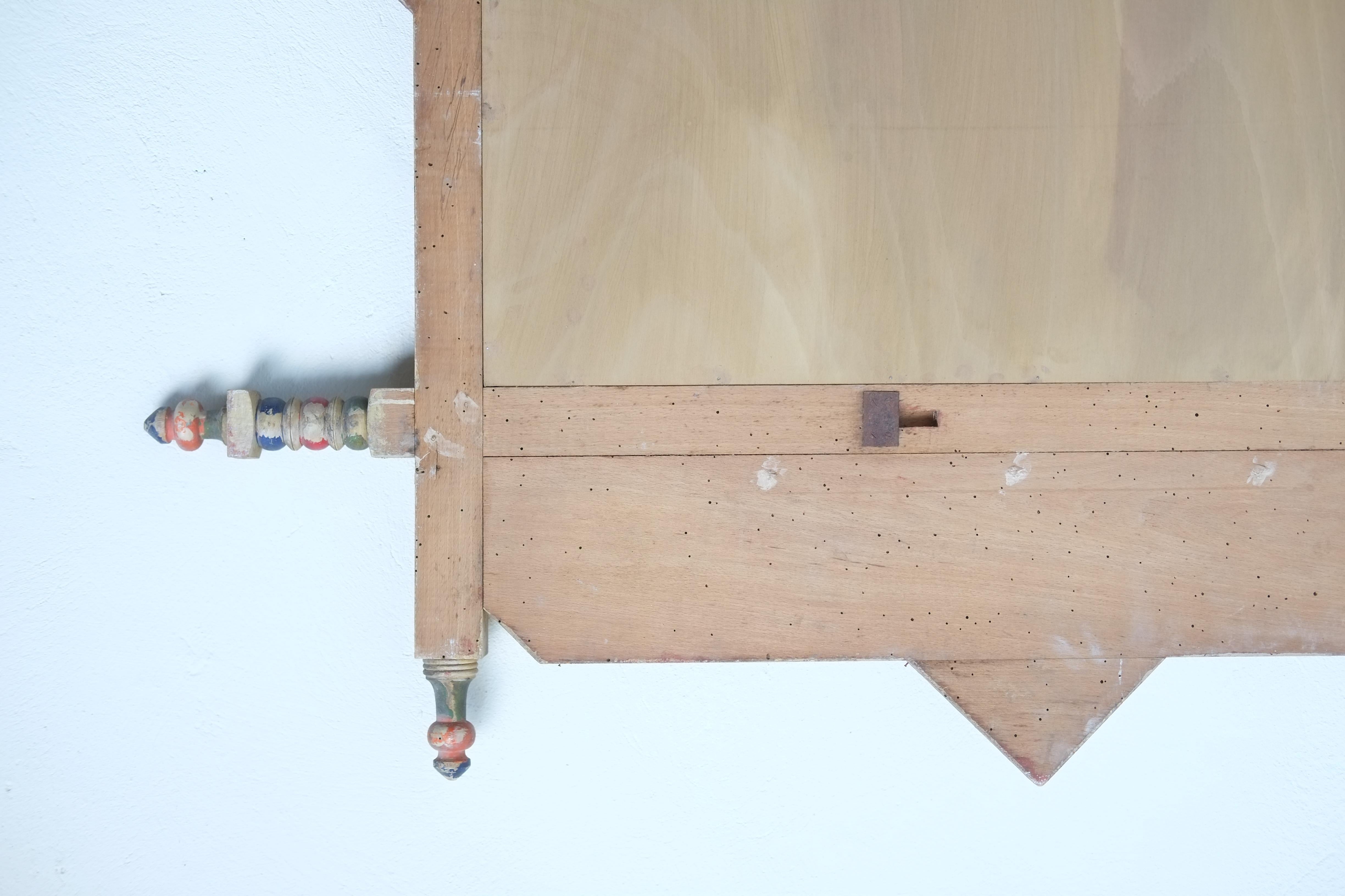 Riesiger sizilianischer Volkskunst-Spiegel, CIRCA 1900 im Zustand „Gut“ im Angebot in London, GB