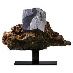 Giant Silver Galena with Chalcopyrite Decorative Object