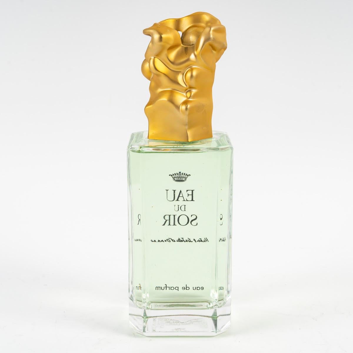 Vetro Bottiglia di profumo Sisley gigante, Eau du Soir, bottiglia gigante. in vendita