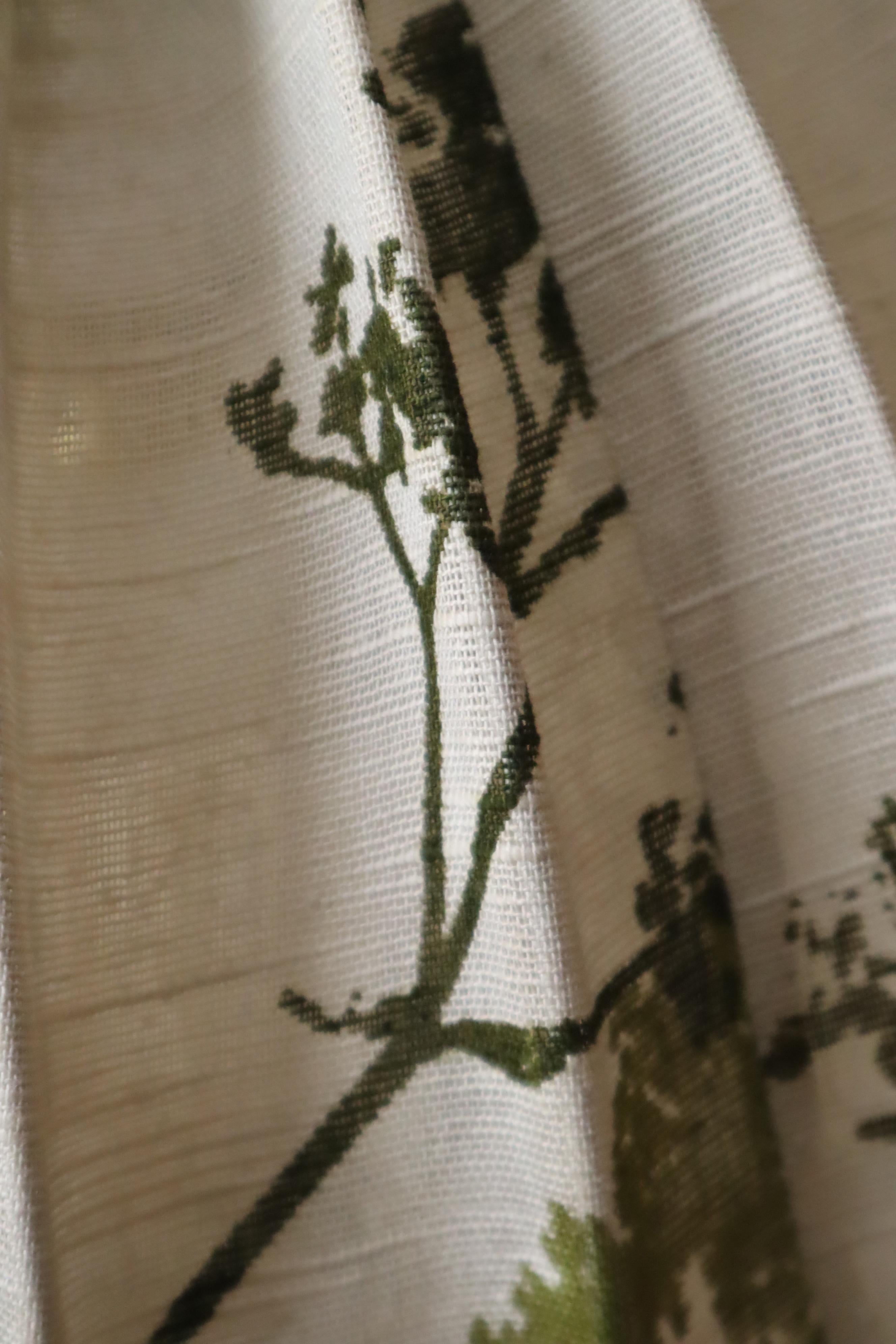 Lampe géante à ballon suédois en tissu avec motifs floraux, 1960 en vente 5