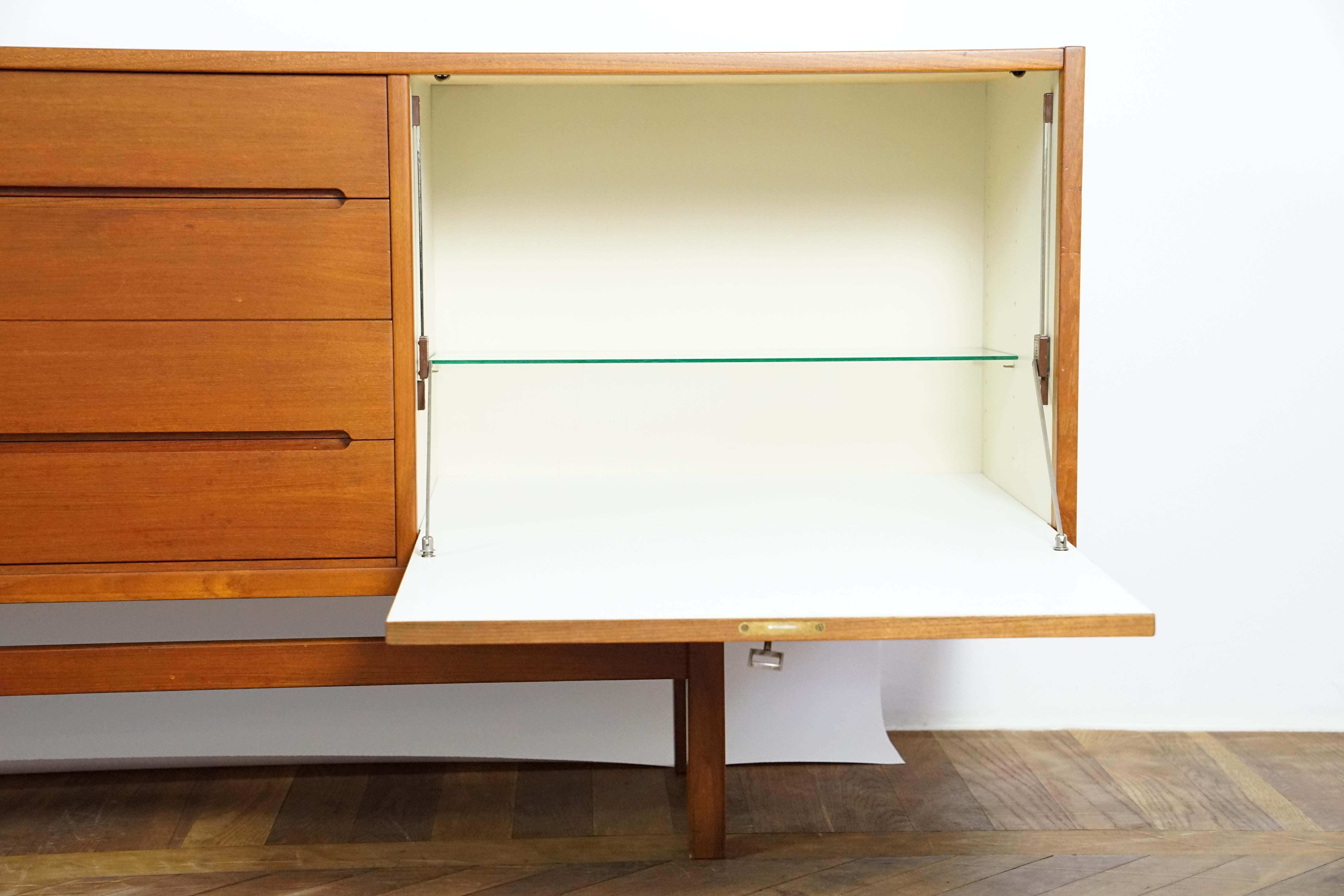 Mid-20th Century Swedish Teak Sideboard by Nils Jonsson For Sale