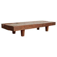 Giant Teak Slab Bench