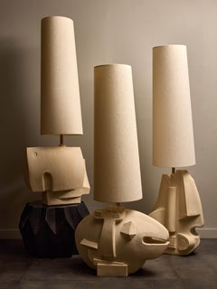 Lámparas de mesa gigantes "Vallauris" de cerámica de Olivia Cognet