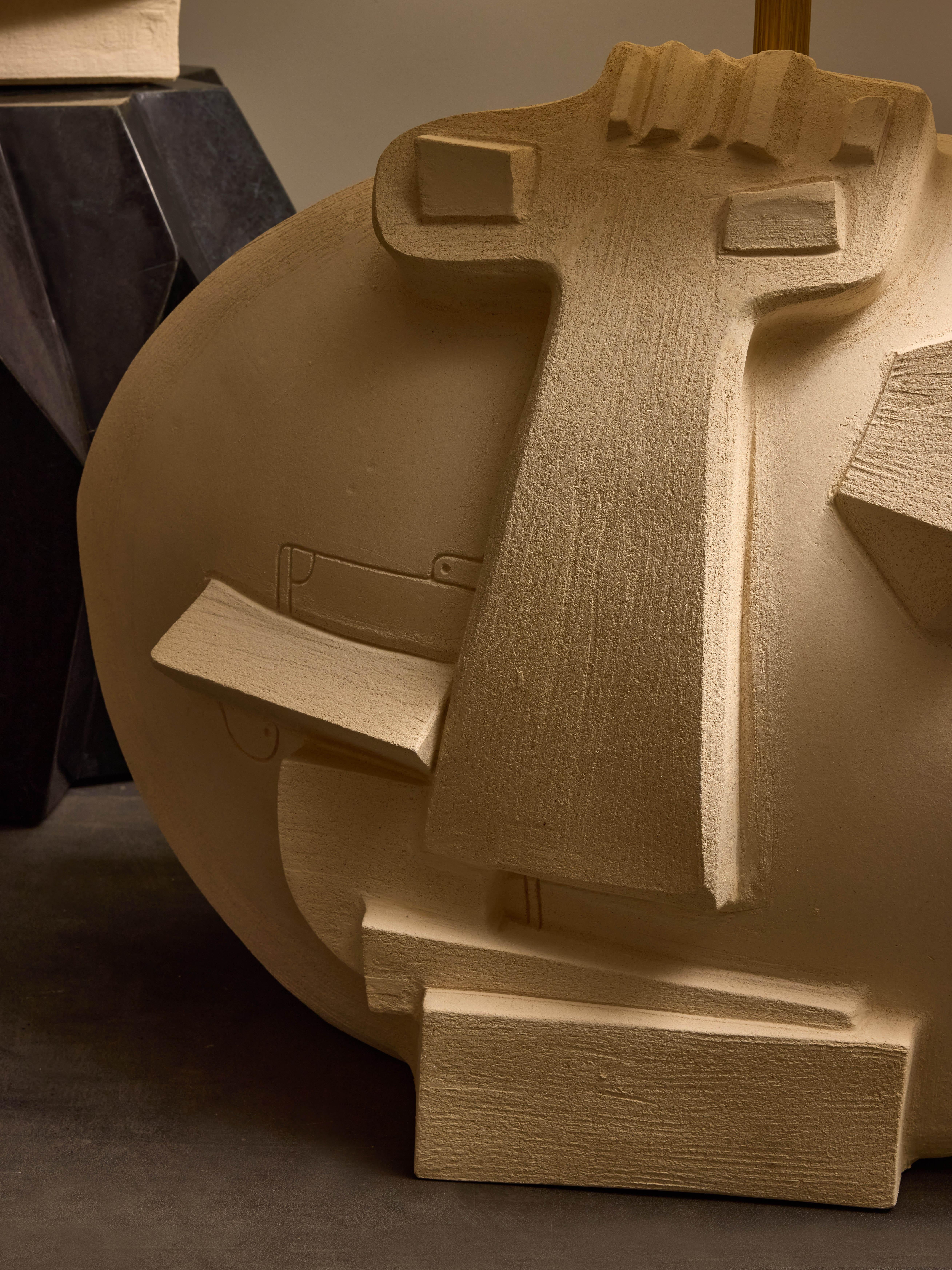 XXIe siècle et contemporain Lampes de table géantes « Vallauris » en céramique d'O Olivia Cognet en vente