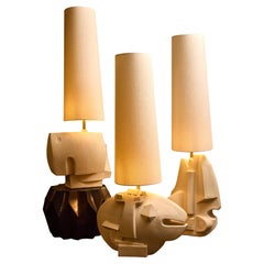 Giant "Vallauris" Table lamps in Ceramic by Olivia Cognet