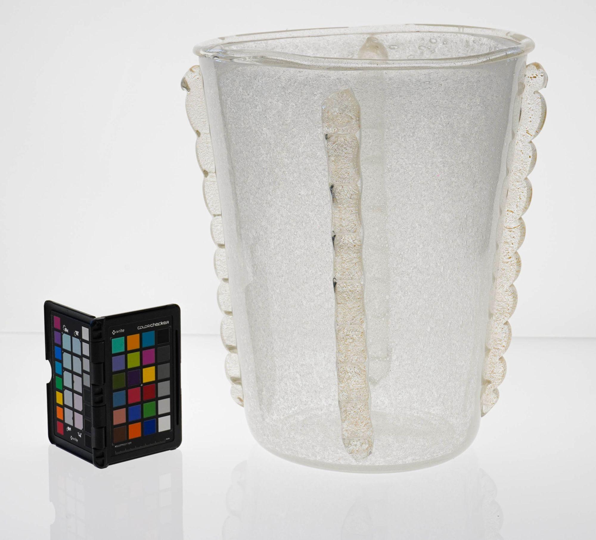 Vase ou seau à glace géant en verre de Murano, style Barovier & Toso en vente 13