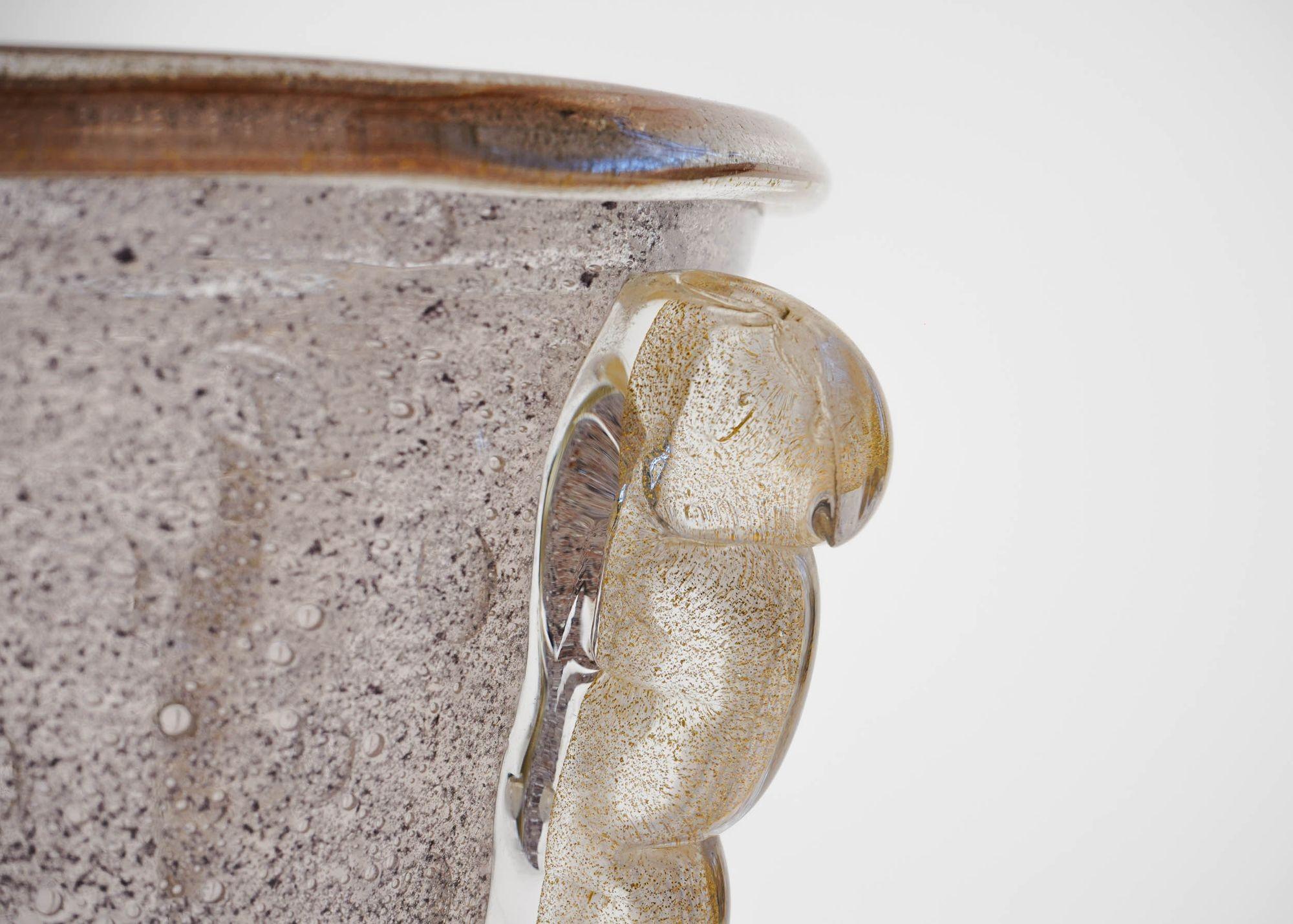 Vaso gigante o secchiello per il ghiaccio Murano, Barovier&Toso. Unico Pulegoso e Bulicante. in vendita 8