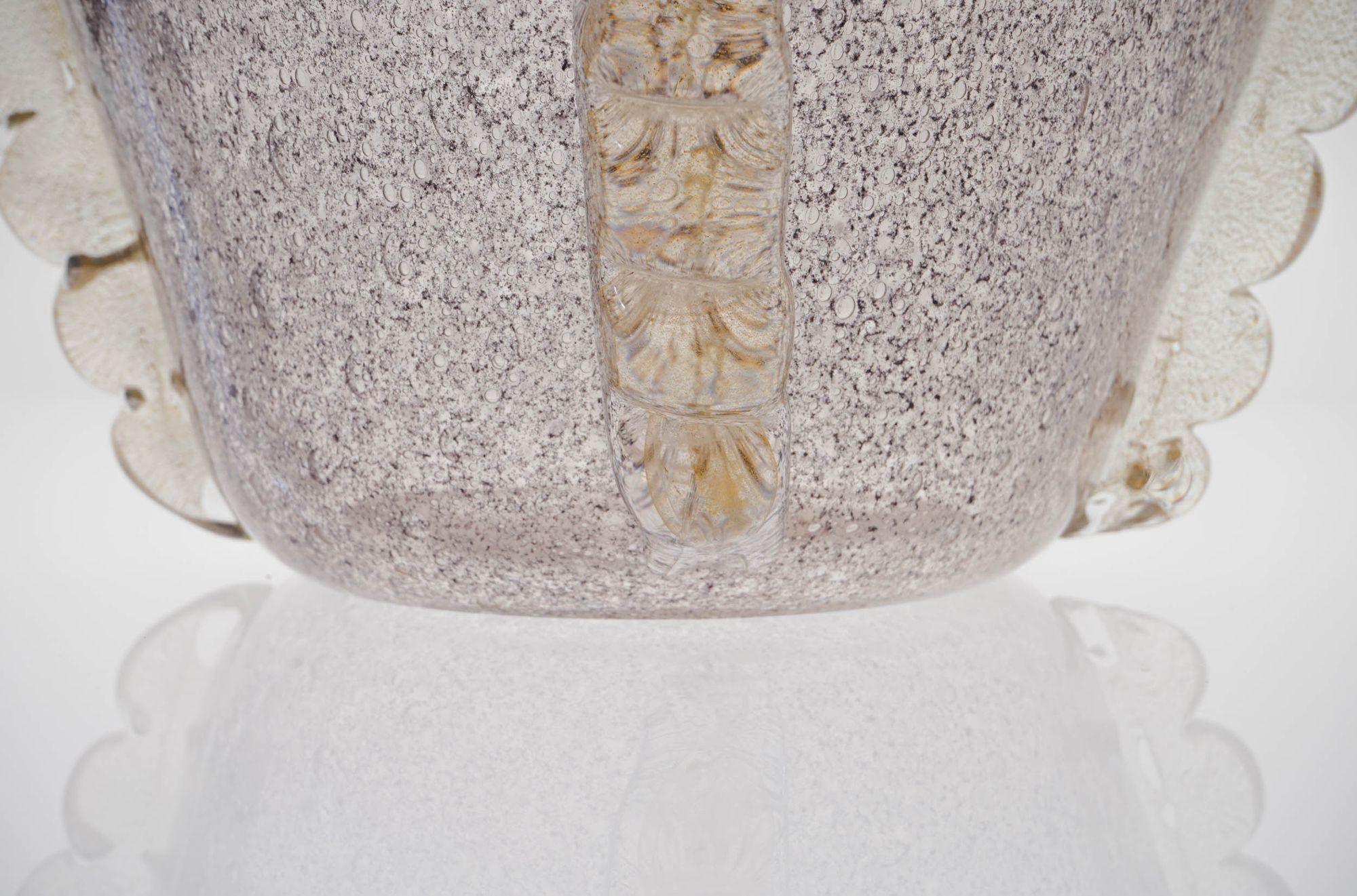 Vaso gigante o secchiello per il ghiaccio Murano, Barovier&Toso. Unico Pulegoso e Bulicante. in vendita 11