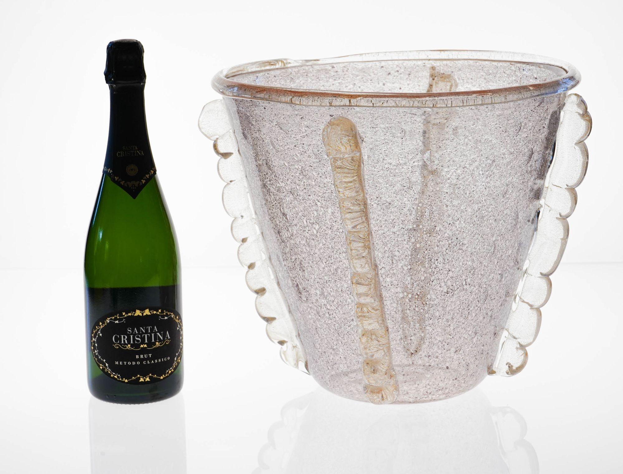 Vaso gigante o secchiello per il ghiaccio Murano, Barovier&Toso. Unico Pulegoso e Bulicante. in vendita 12