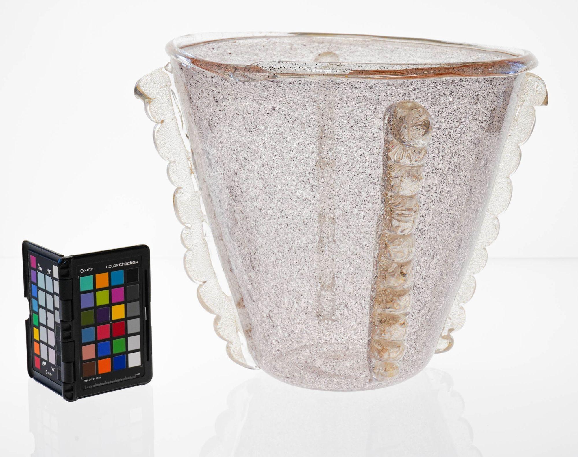 Vaso gigante o secchiello per il ghiaccio Murano, Barovier&Toso. Unico Pulegoso e Bulicante. in vendita 13