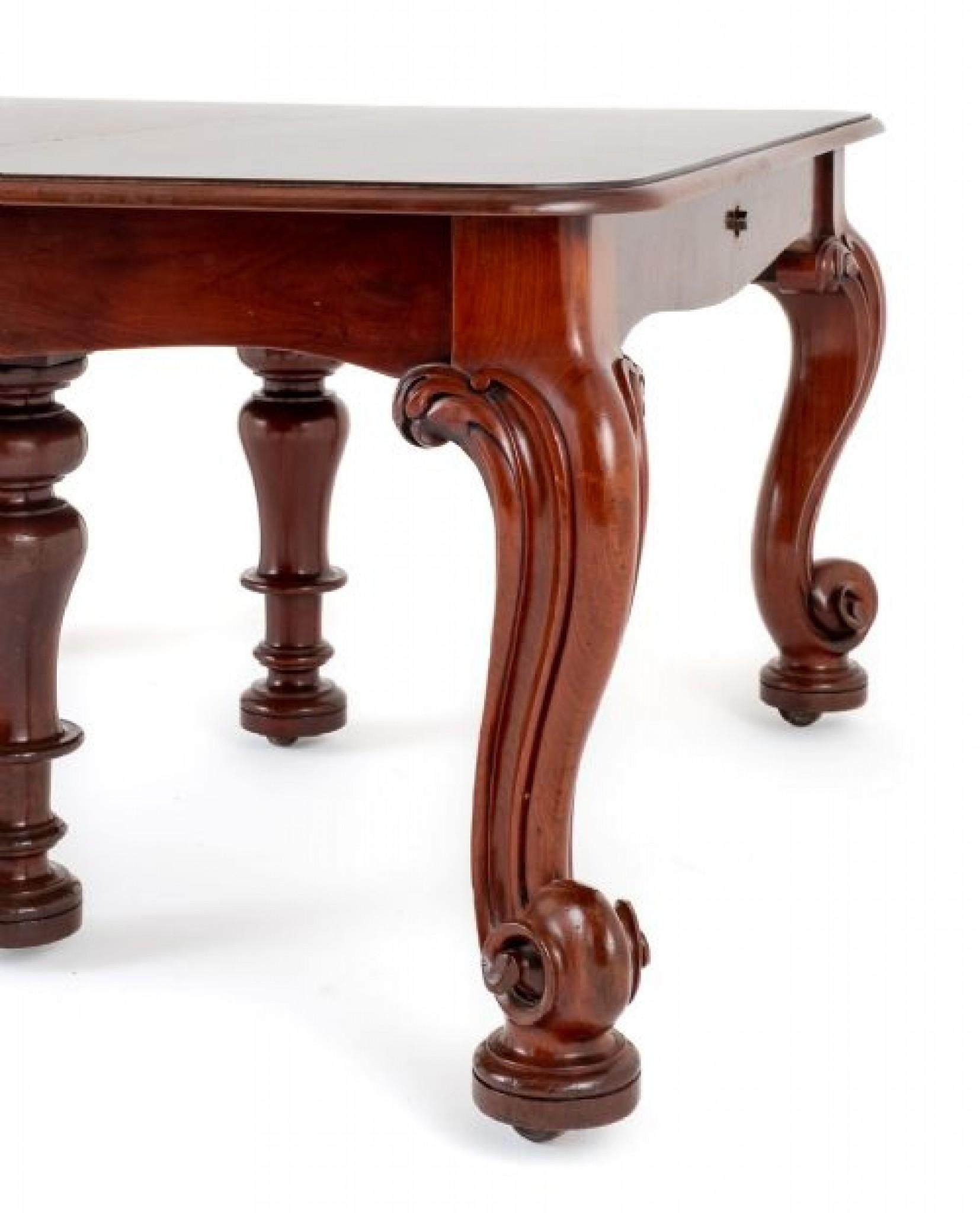 Giant Victorian Dining Table Seats 24 by Samuel Hawkins 1860 For Sale 1