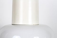 Giant Wagenfeld Style Glass Pendant, 1950s