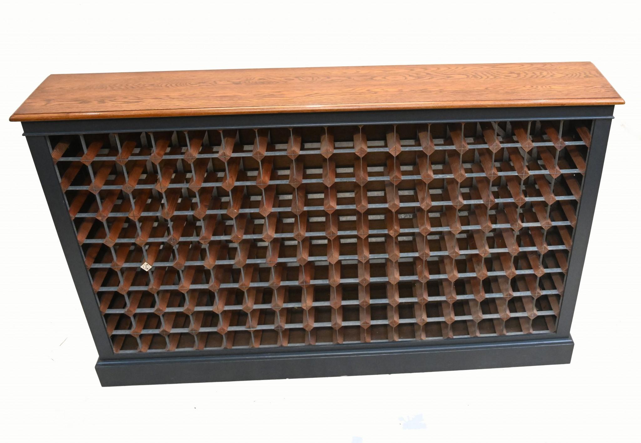 Giant Wine Rack 144 Bottles Mahogany Cellar In Good Condition In Potters Bar, GB