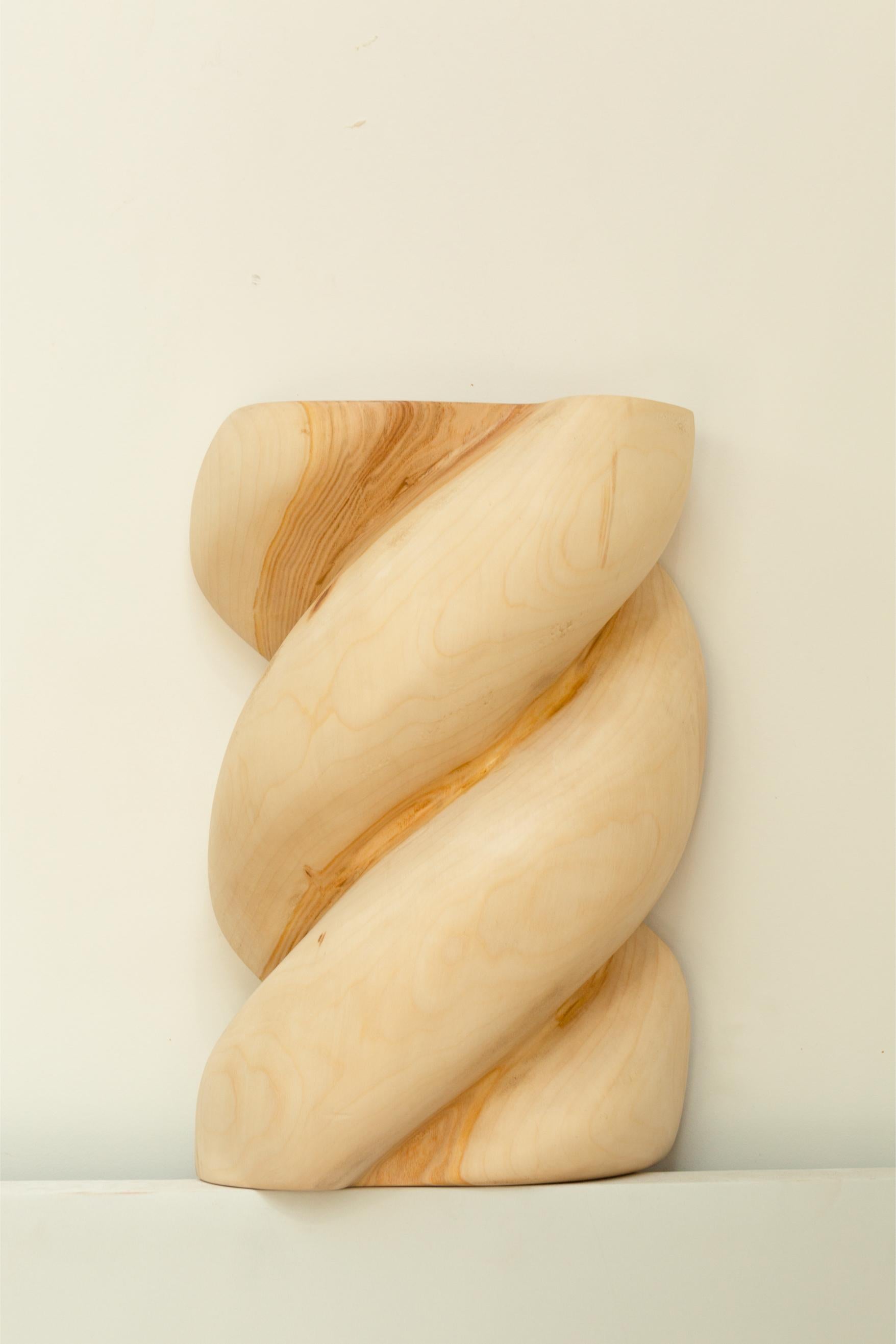 Giant Wood Babka Sconce by Di Fretto
Dimensions: W 25 x D 16 x H 44 cm
Materials: Oak

The Babka wall light is made to order by hand in white poplar. The veins and colors depend on each piece of wood, so each Babka sculpture will be significantly