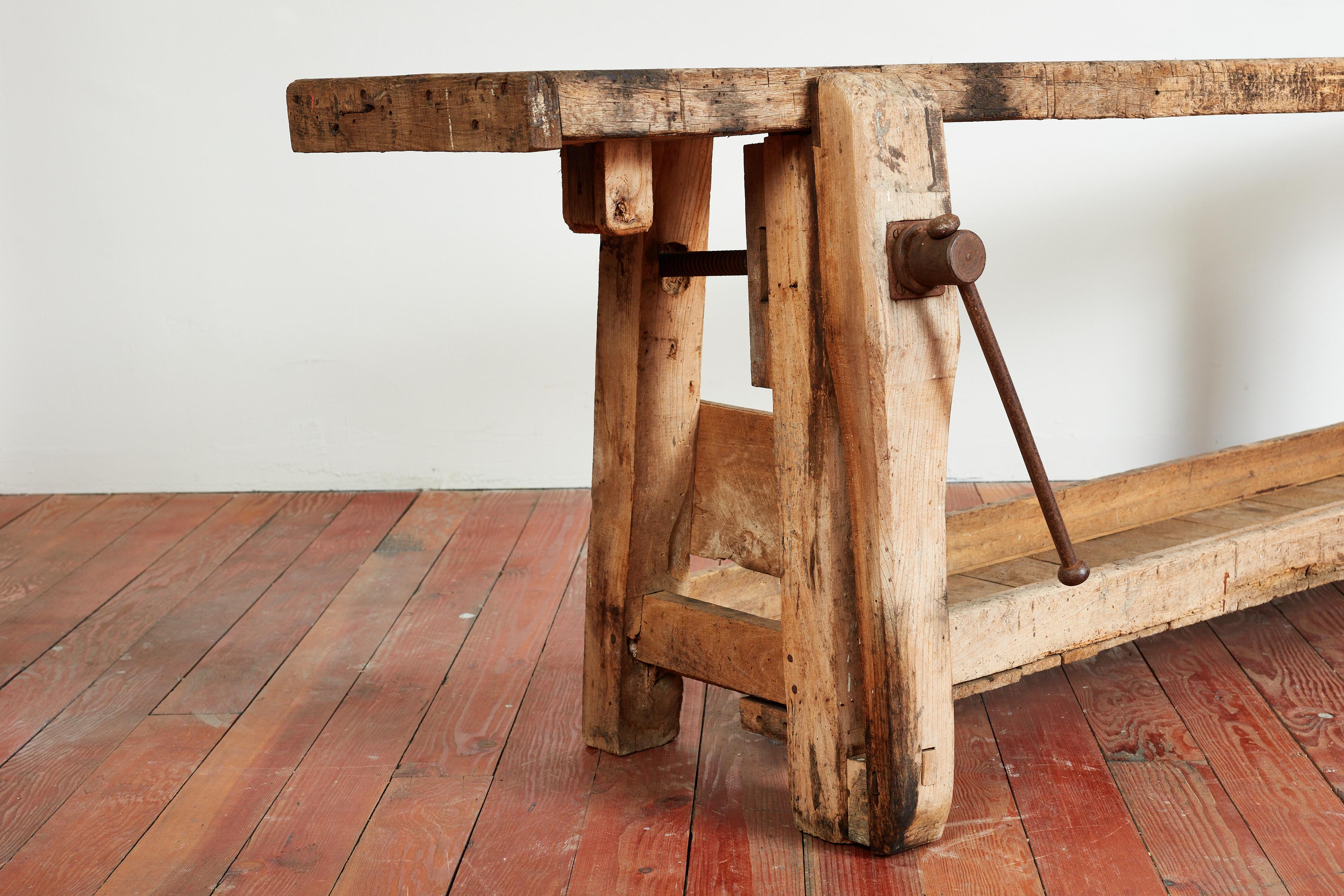 Mid-20th Century Giant Workbench Console For Sale