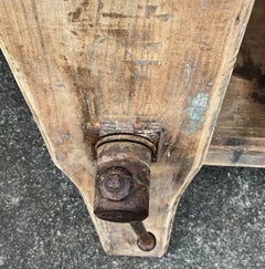 Giant Vintage French Workbench Early 20th Century