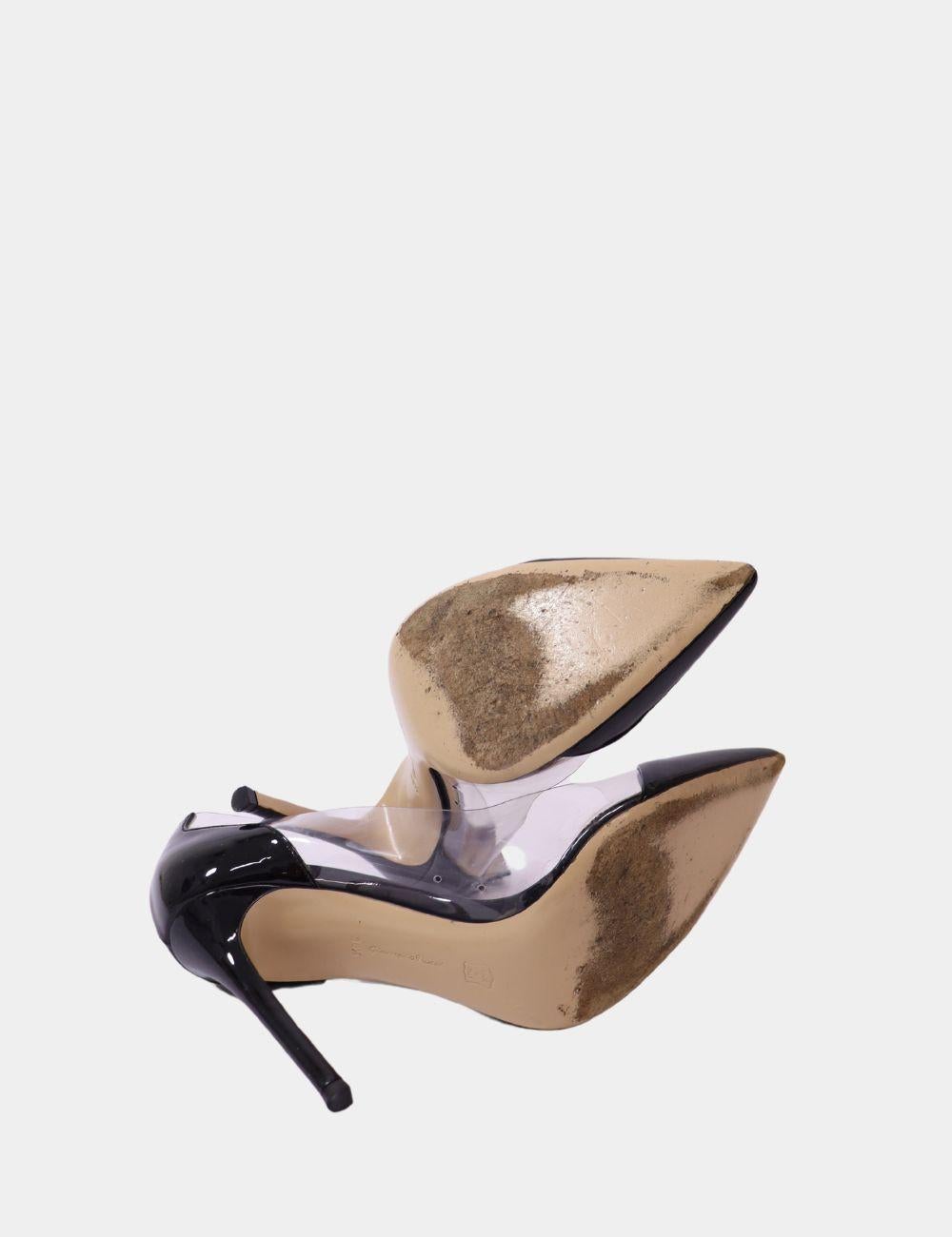 Gianvito Rossi 105 Plexi Pumps Size EU 38.5 In Good Condition For Sale In Amman, JO