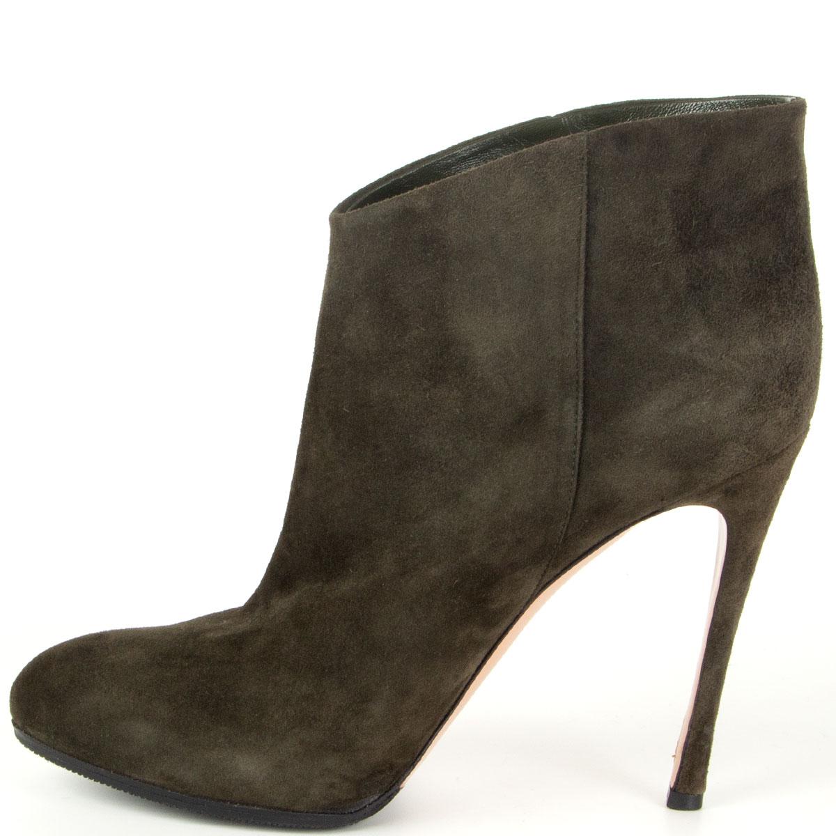 army green ankle boots