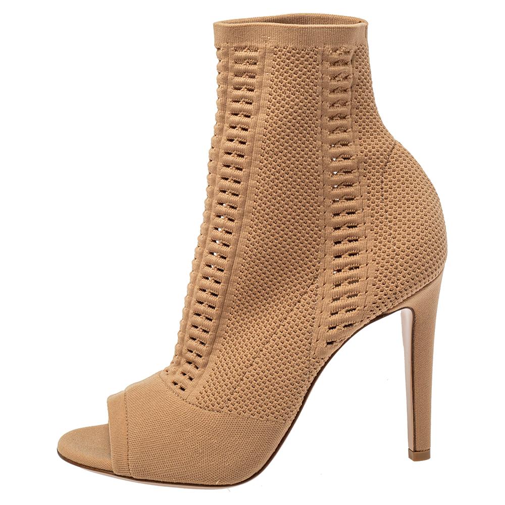 peep toe stretch booties
