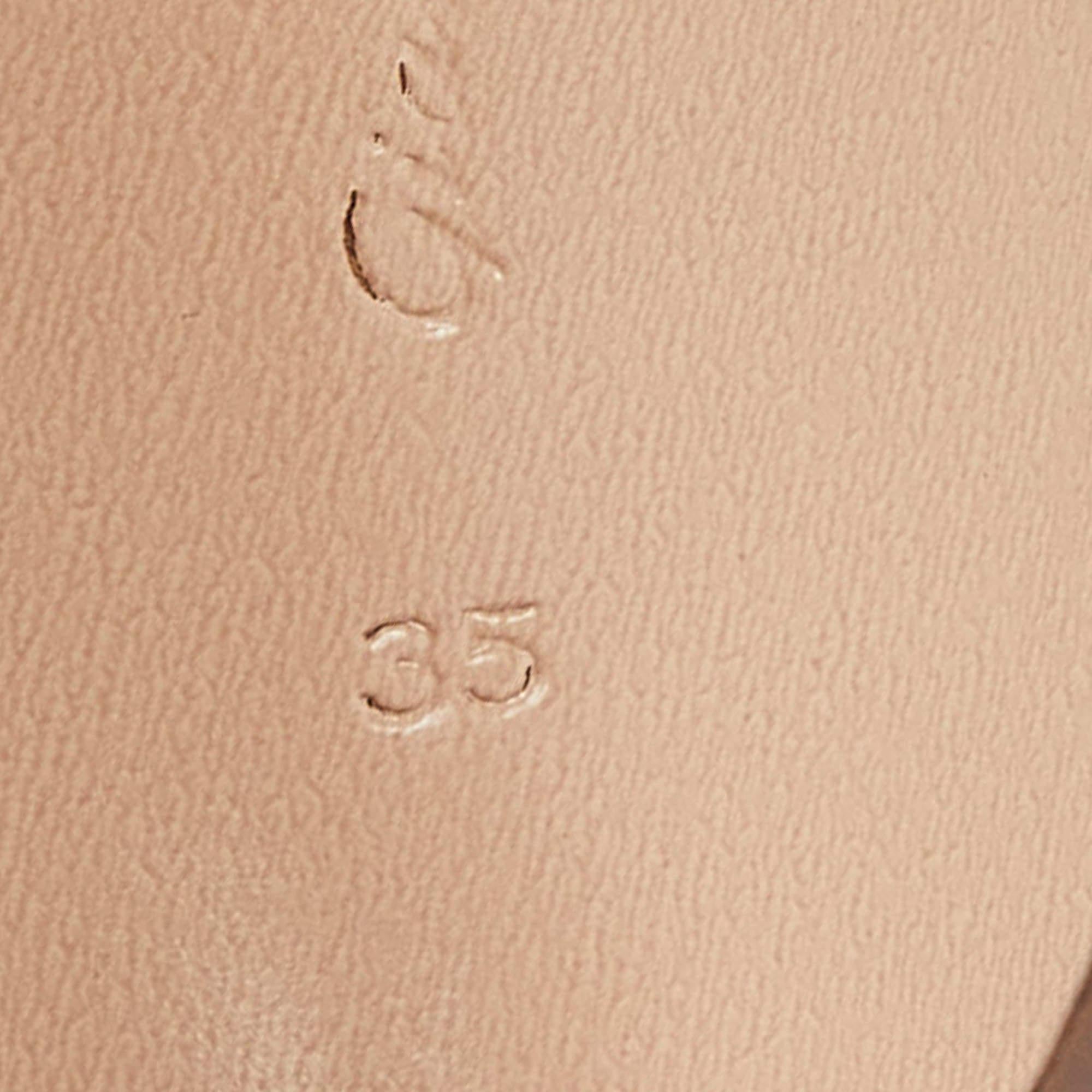 Gianvito Rossi Beige Leather Bijoux Sandals Size 35 4