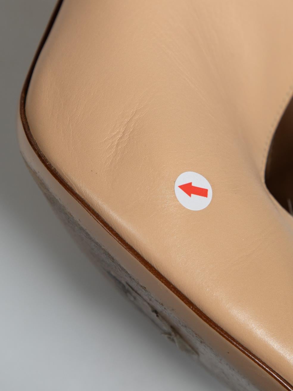 Gianvito Rossi Beige Leather Vamp 85 Ankle Heels Size IT 38.5 For Sale 3