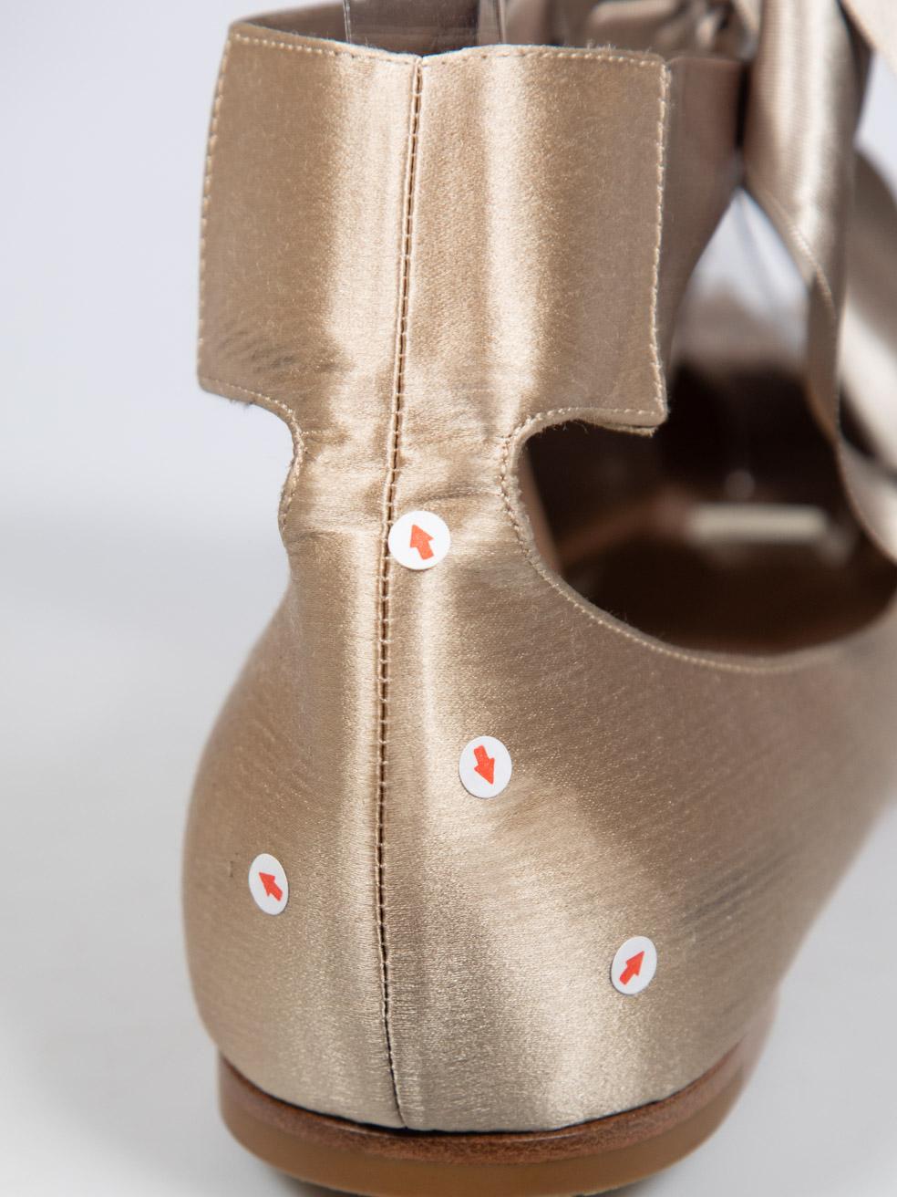 Gianvito Rossi Beige Ribbon Tie Ballet Flats Size IT 37 2